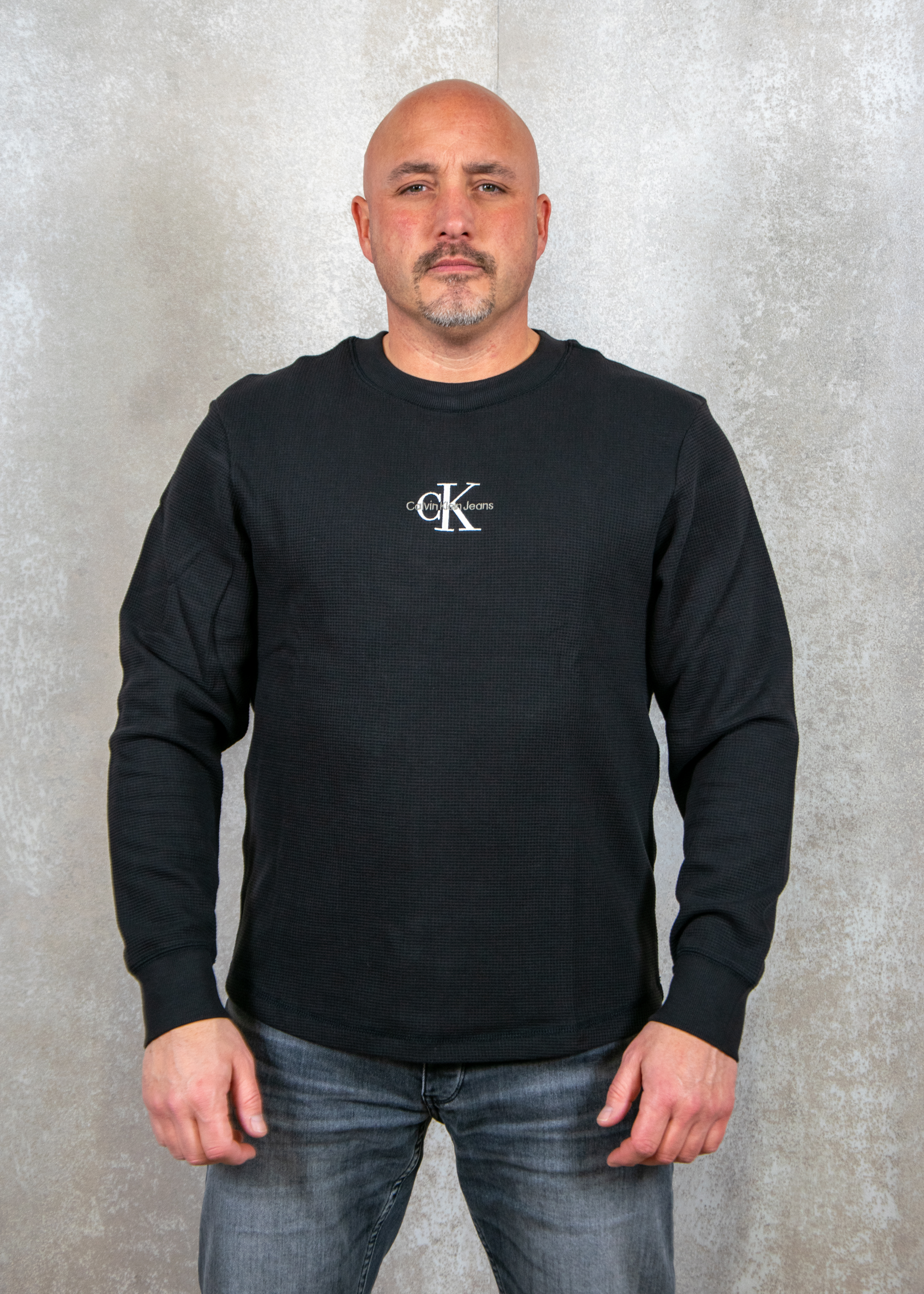 Calvin Klein Monologo waffle ls tee