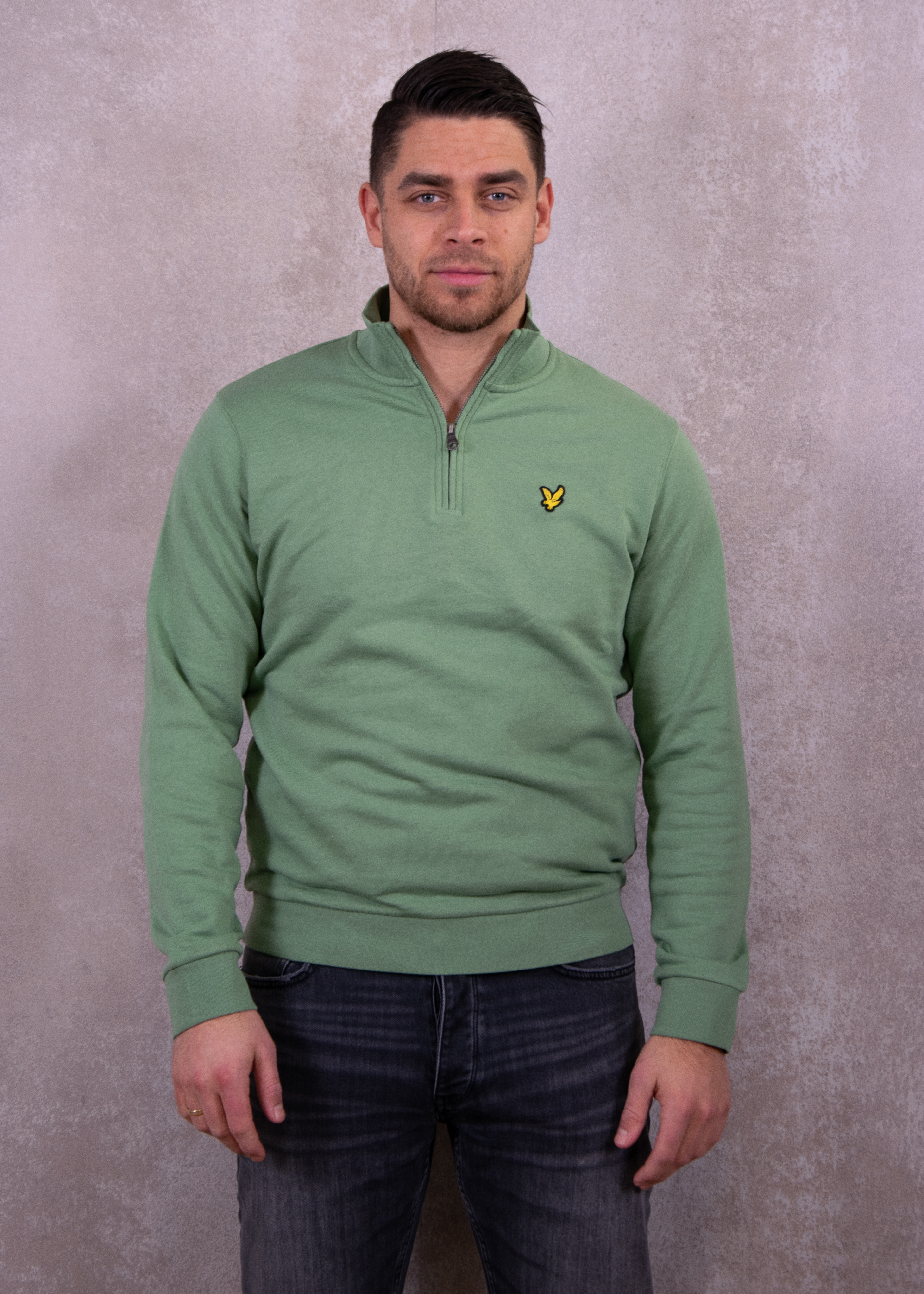 Lyle and Scott Loopback quarter zip sweat