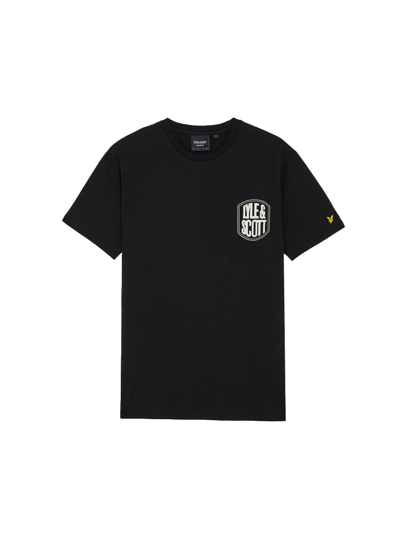 Lyle and Scott Embroidered badge graphic t-shirt