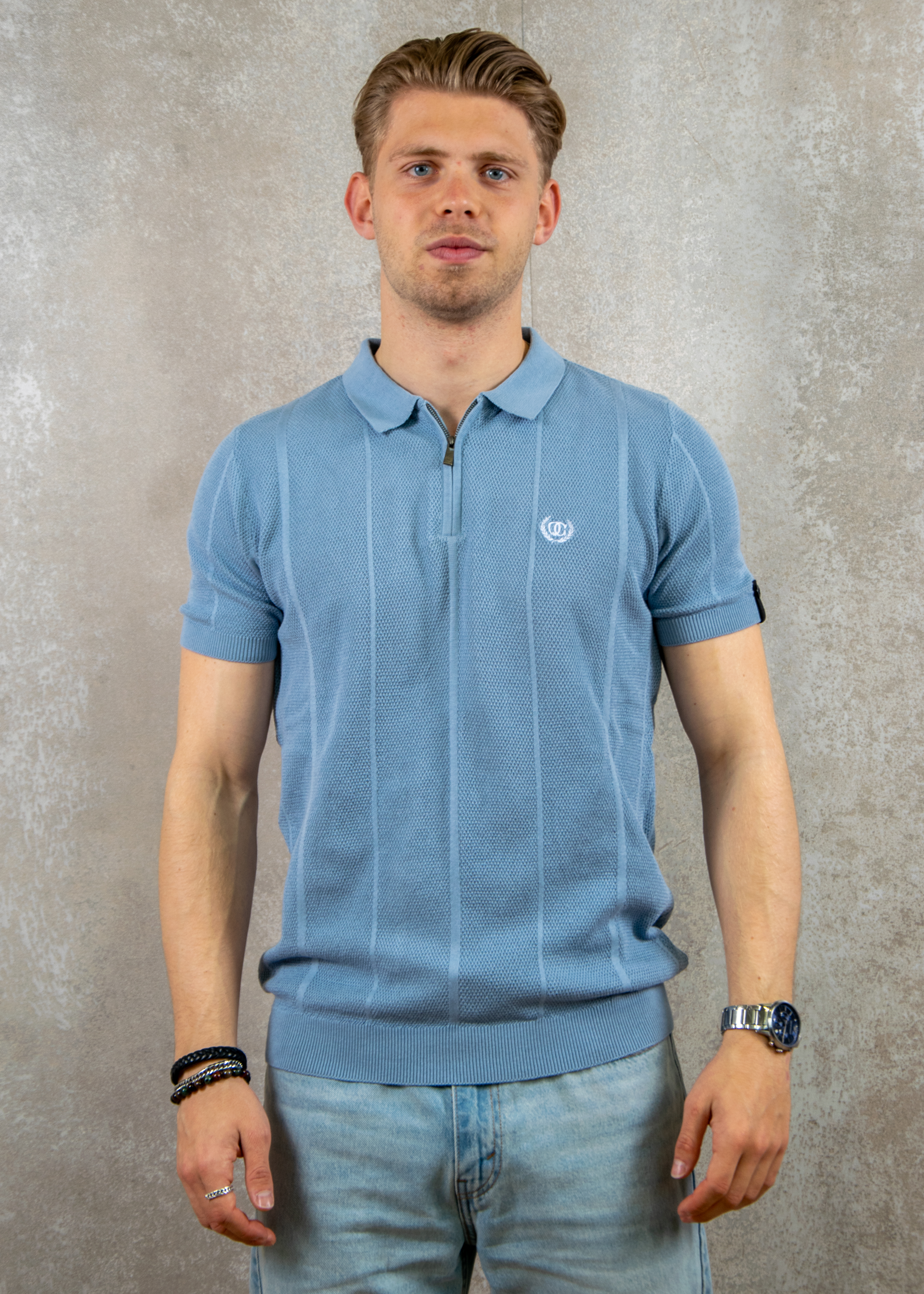 Quotrell Cruz knitted polo