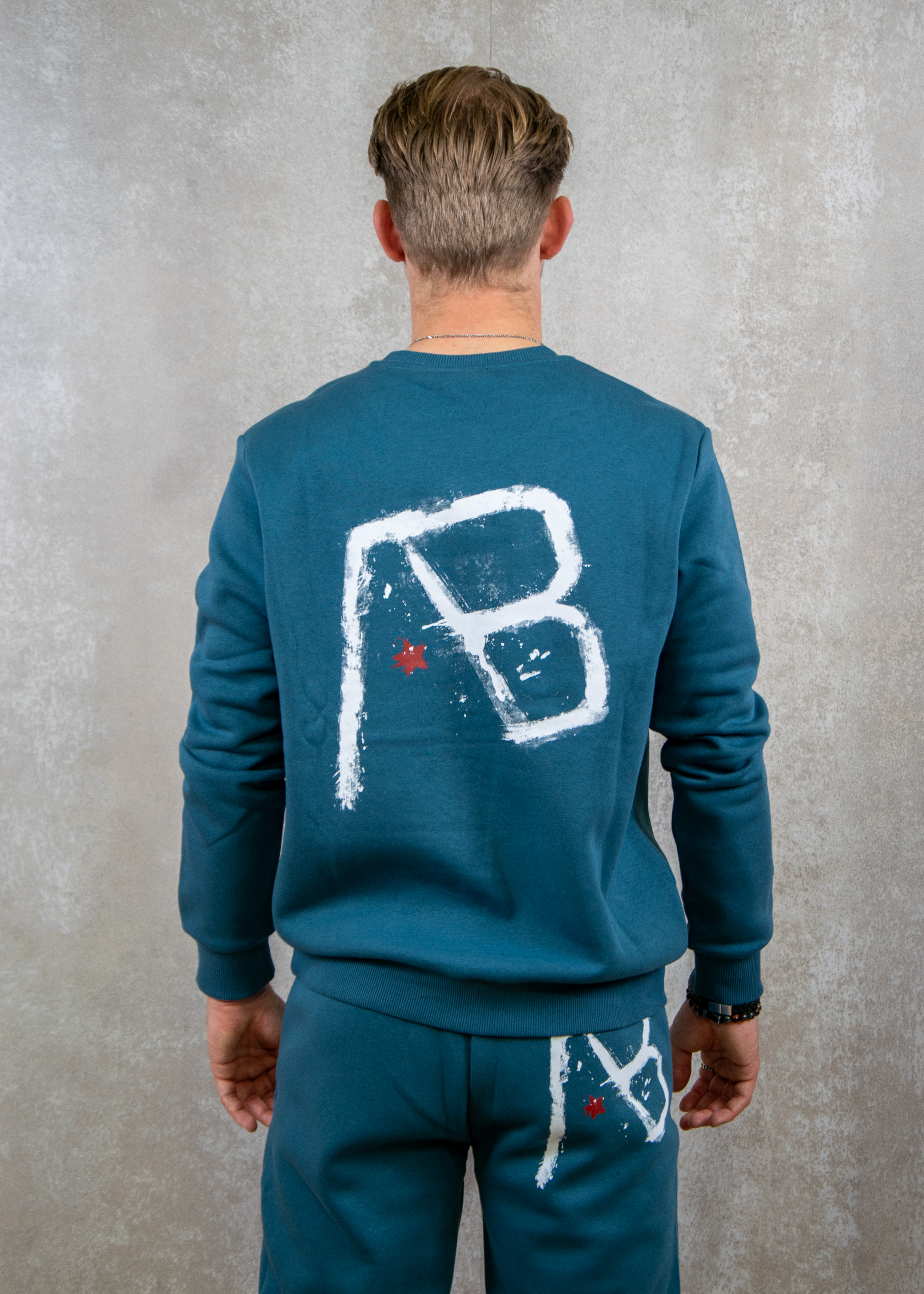 AB Lifestyle Canvas crewneck with print