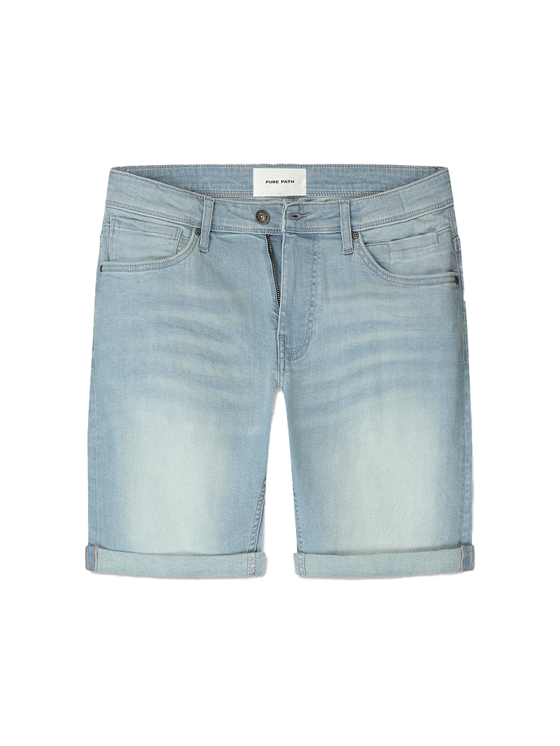 Pure Path The steve slim fit denim short
