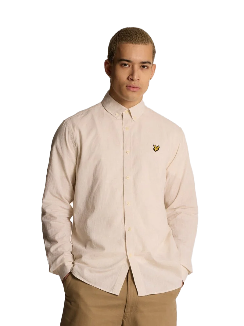Lyle and Scott Linen blend oxford shirt