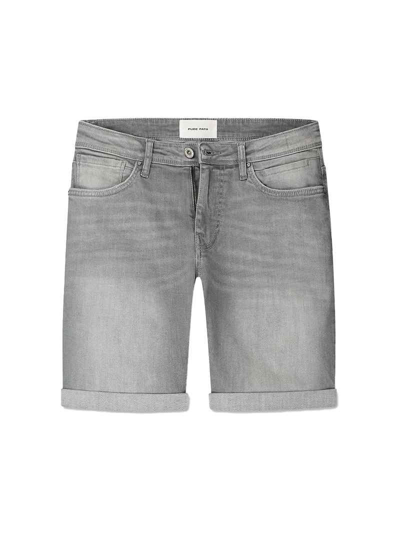Pure Path The steve slim fit denim short