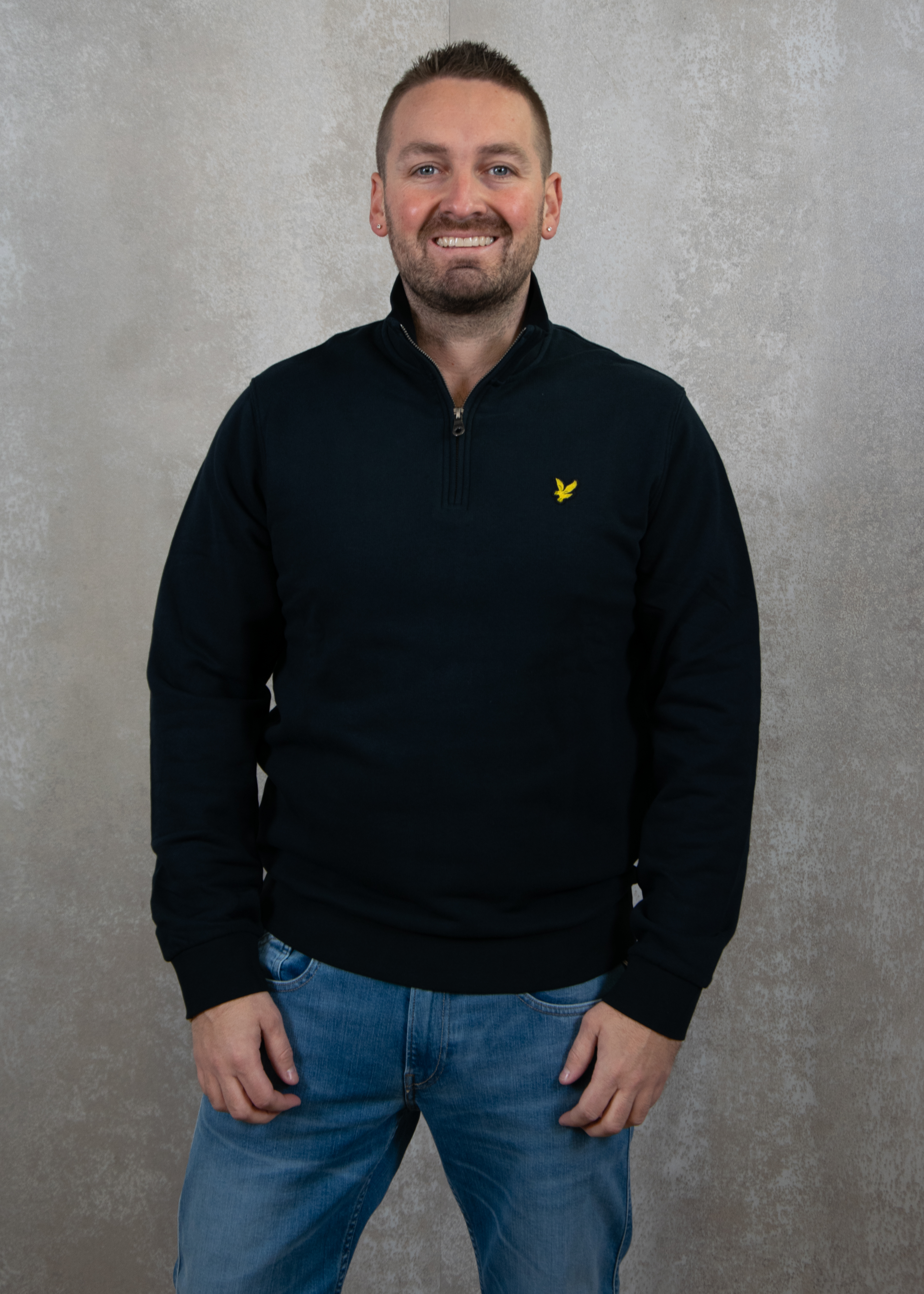 Lyle and Scott Loopback quarter zip sweat