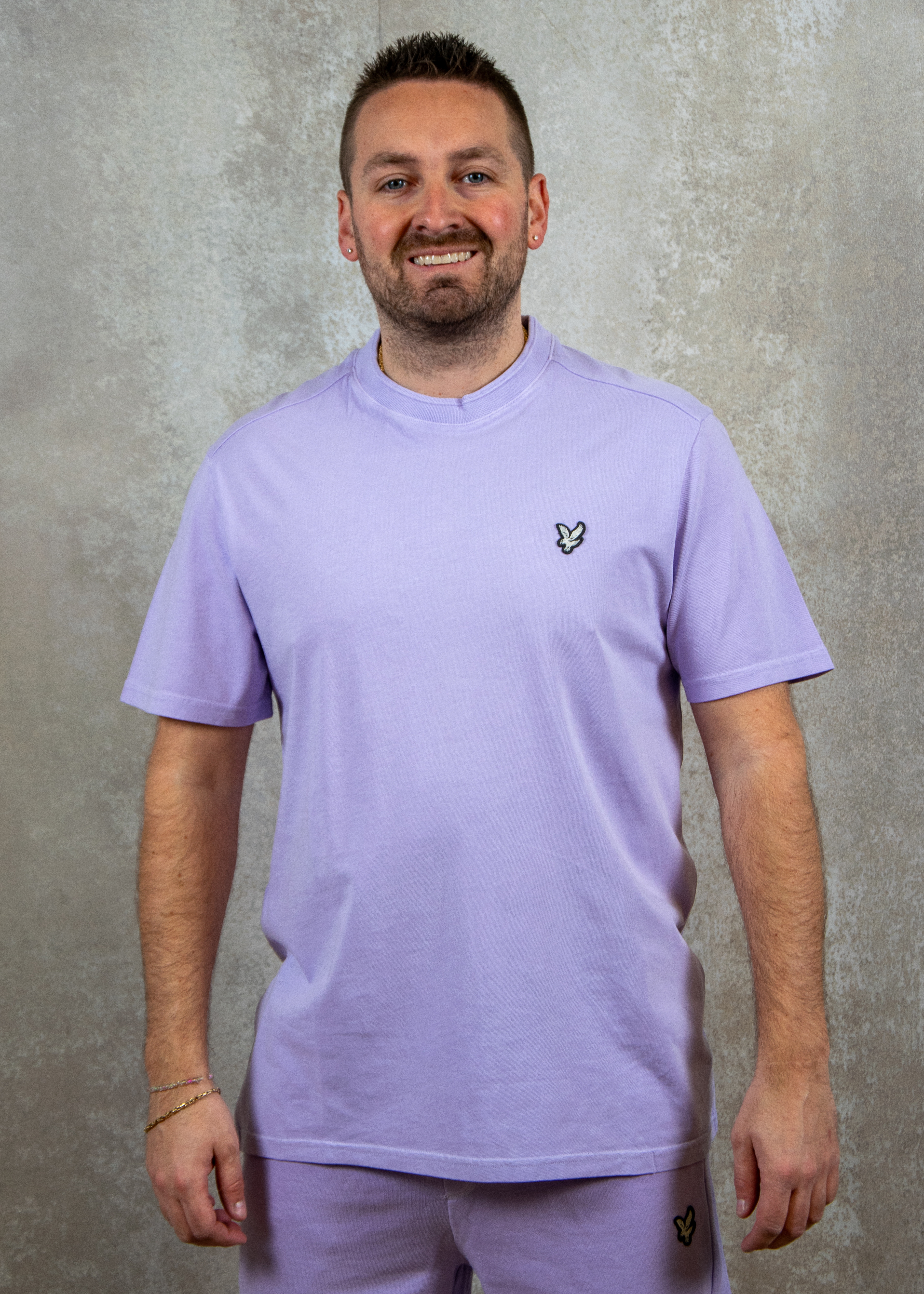 Lyle and Scott Natural dye crewneck t-shirt