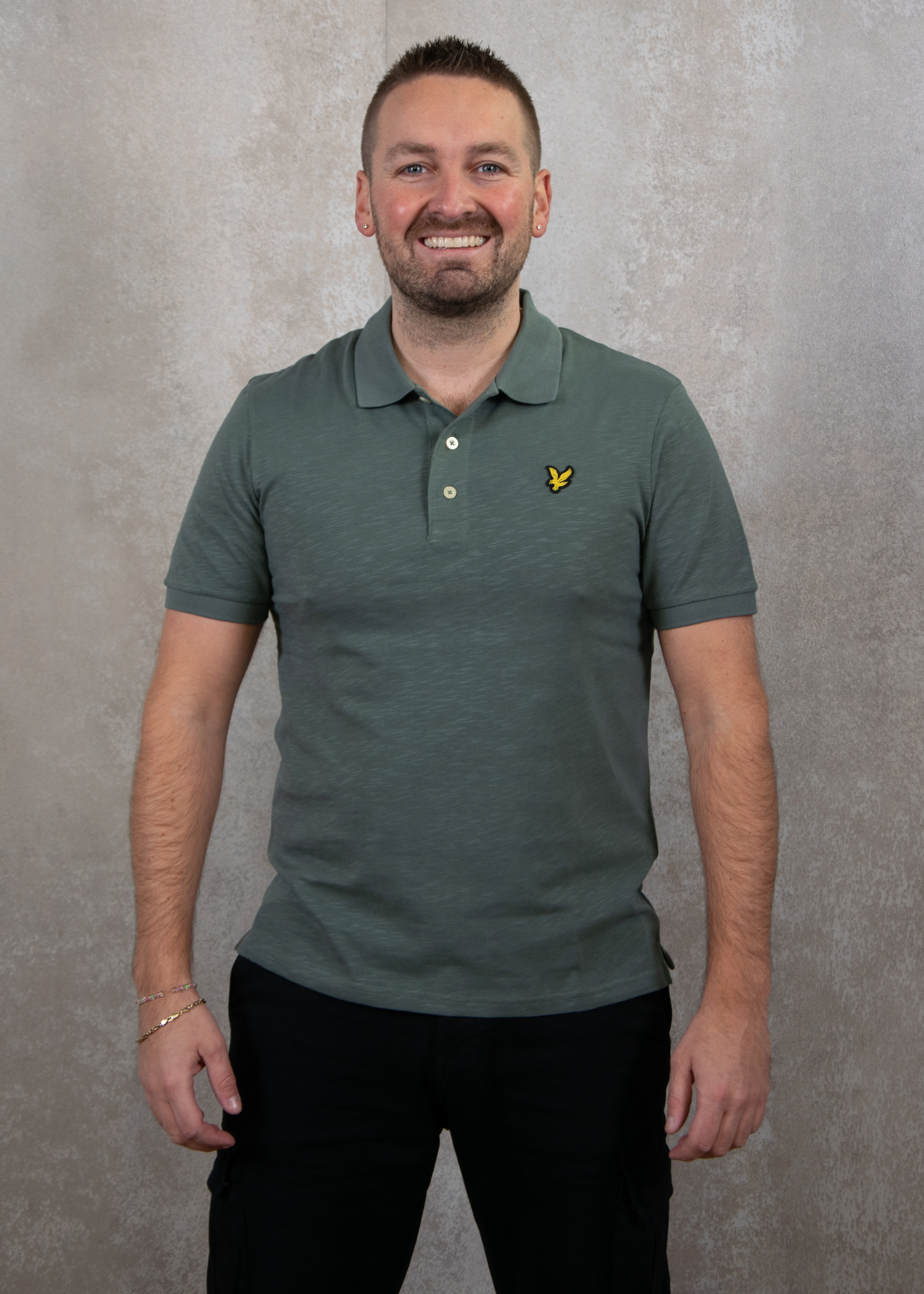 Lyle and Scott Slub polo shirt