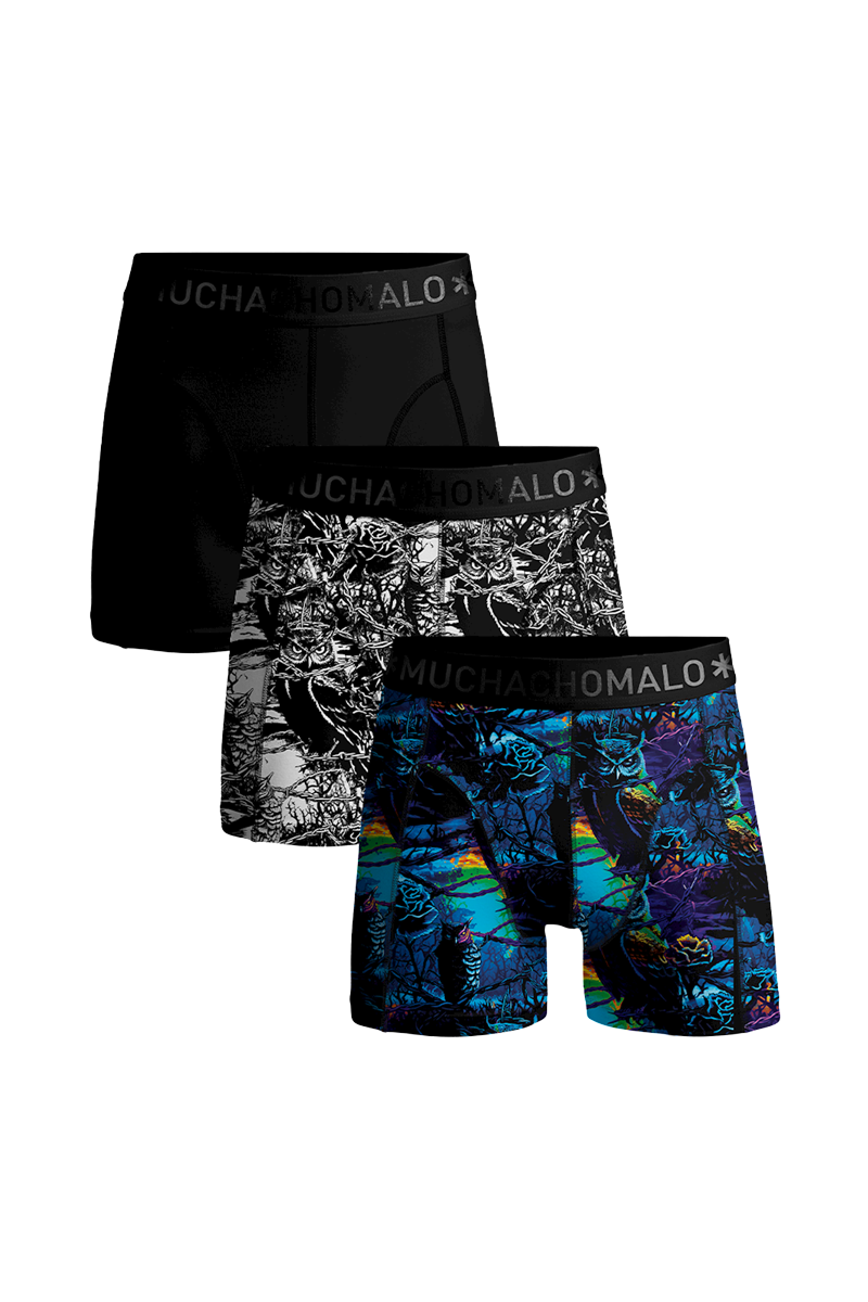 Muchachomalo 3-pack boxer shorts u-barbwireowl