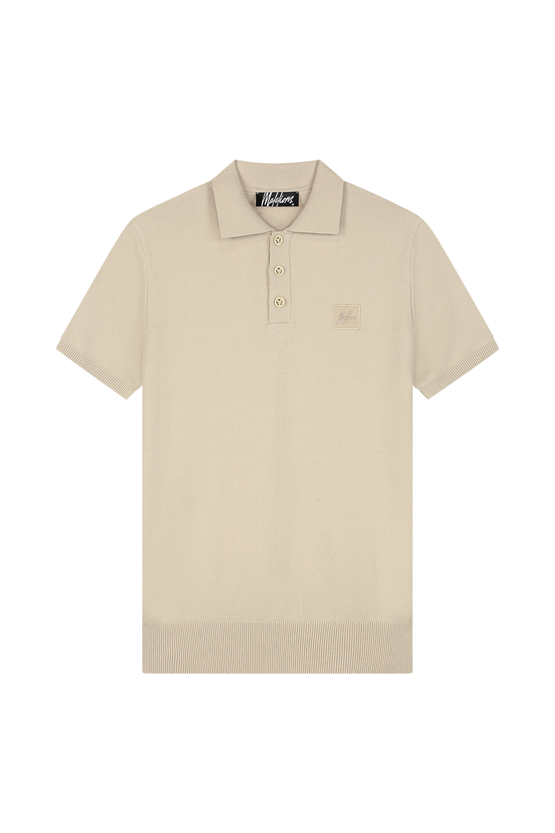 Malelions Knitted patch polo