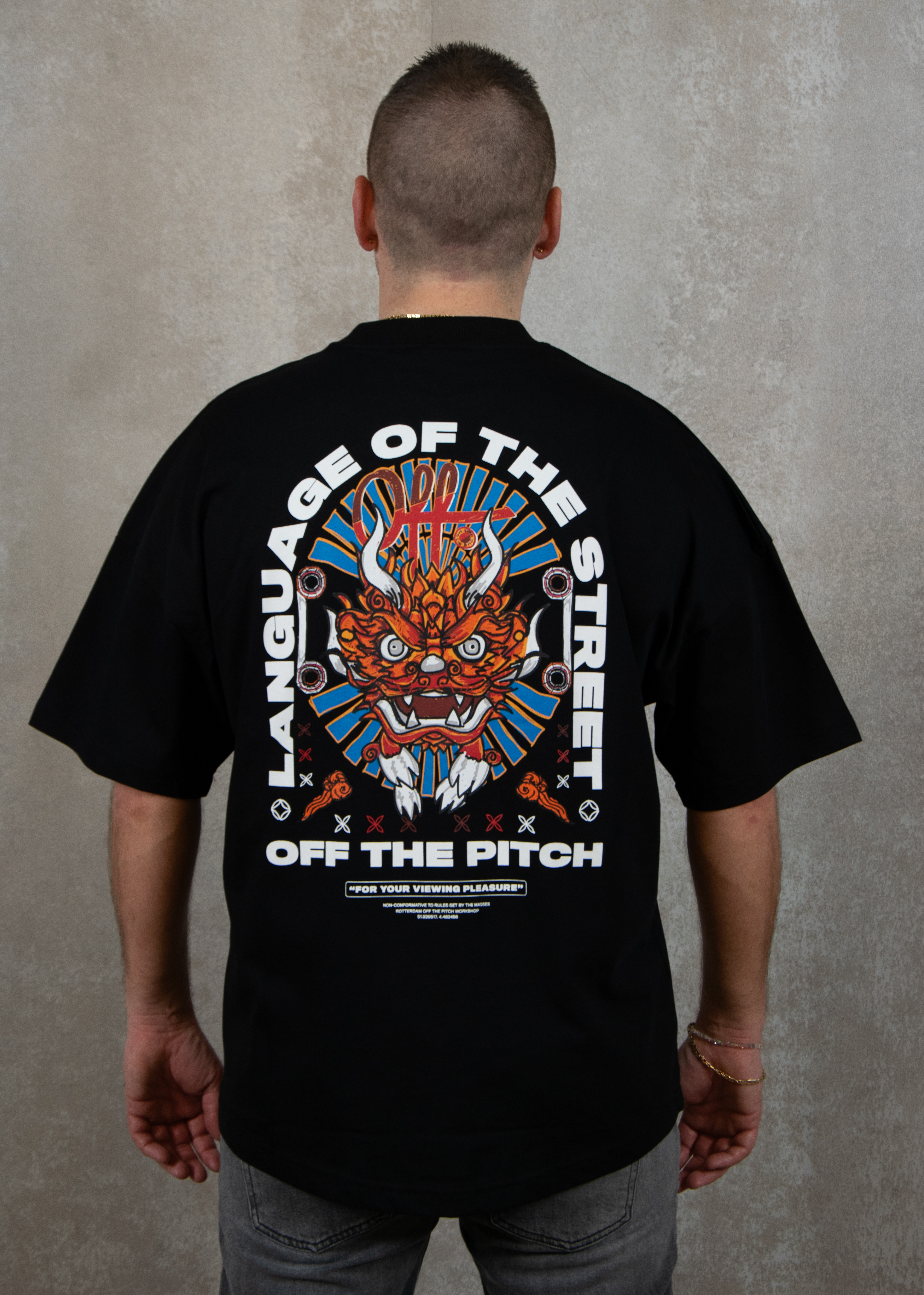 Off The Pitch Dragon oversized tee