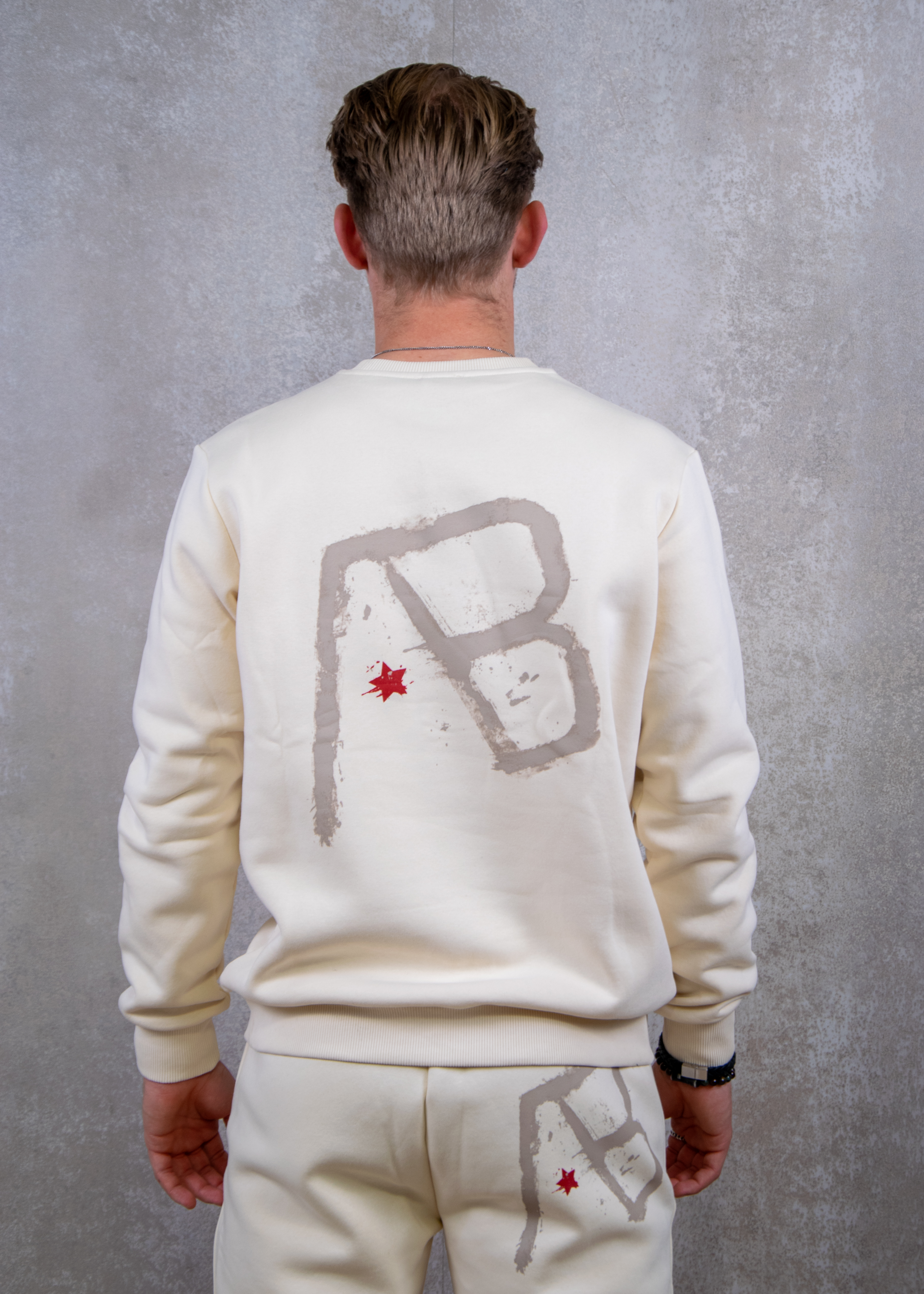 AB Lifestyle Canvas crewneck with print