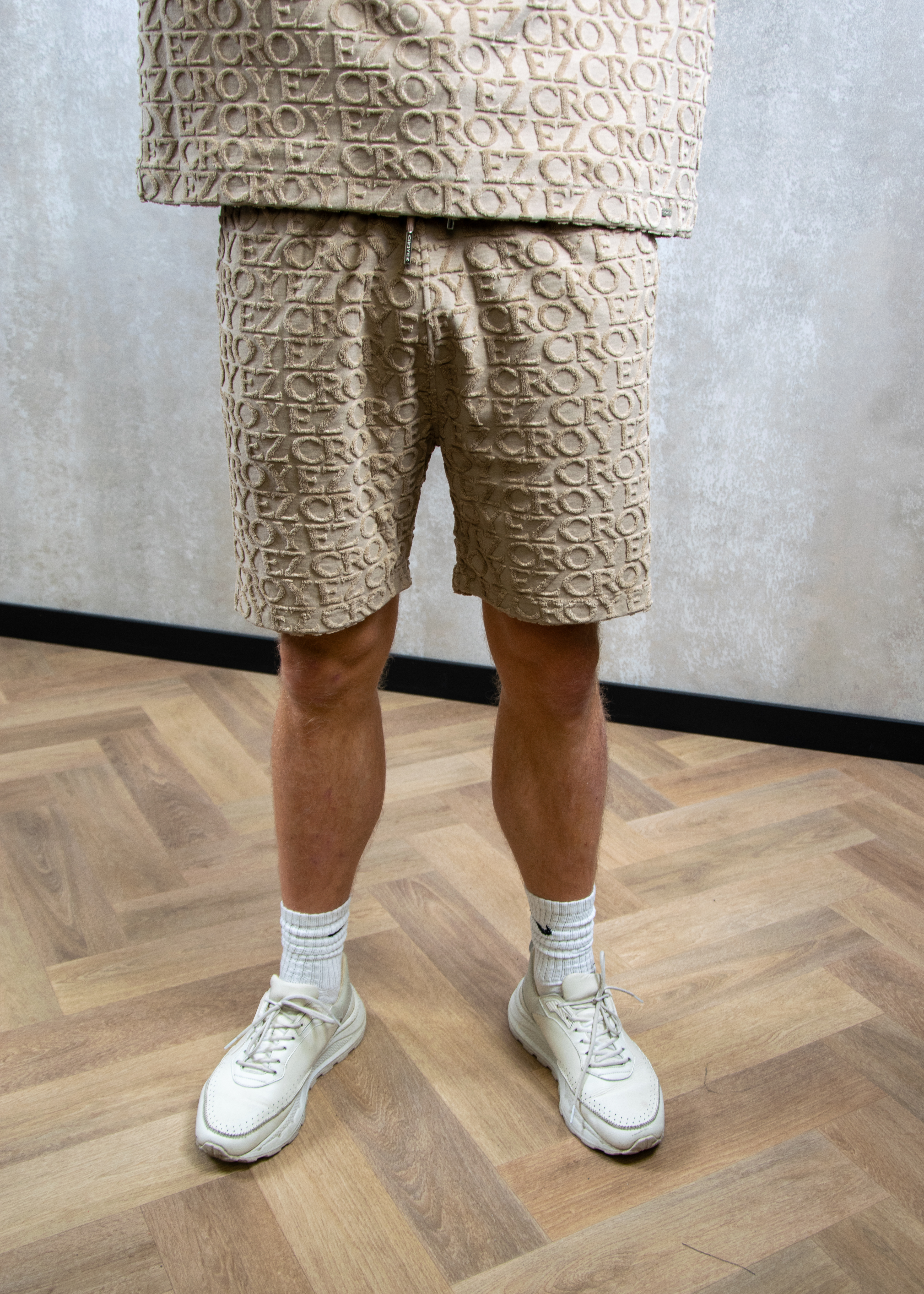 Croyez Homme Monogram towelling shorts