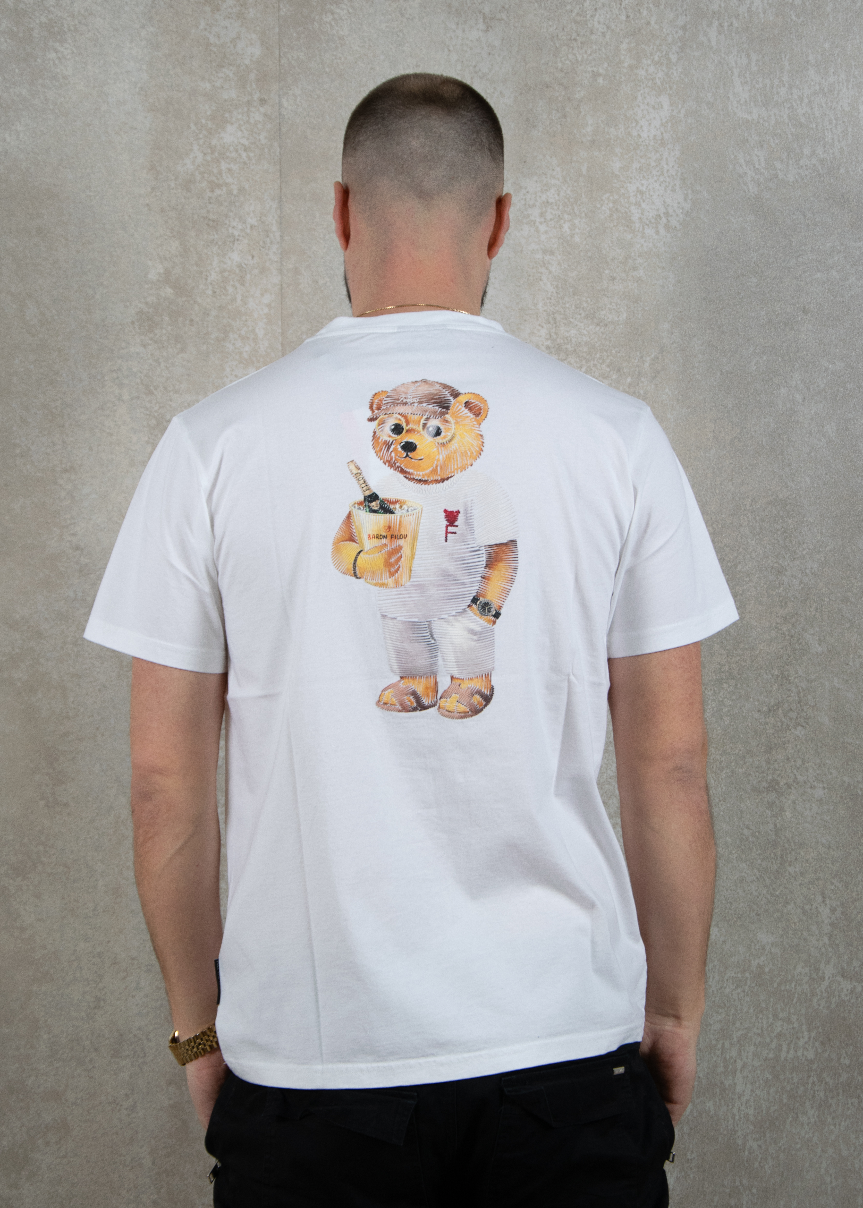 Baron Filou Backprint t-shirt h box design the beach club king