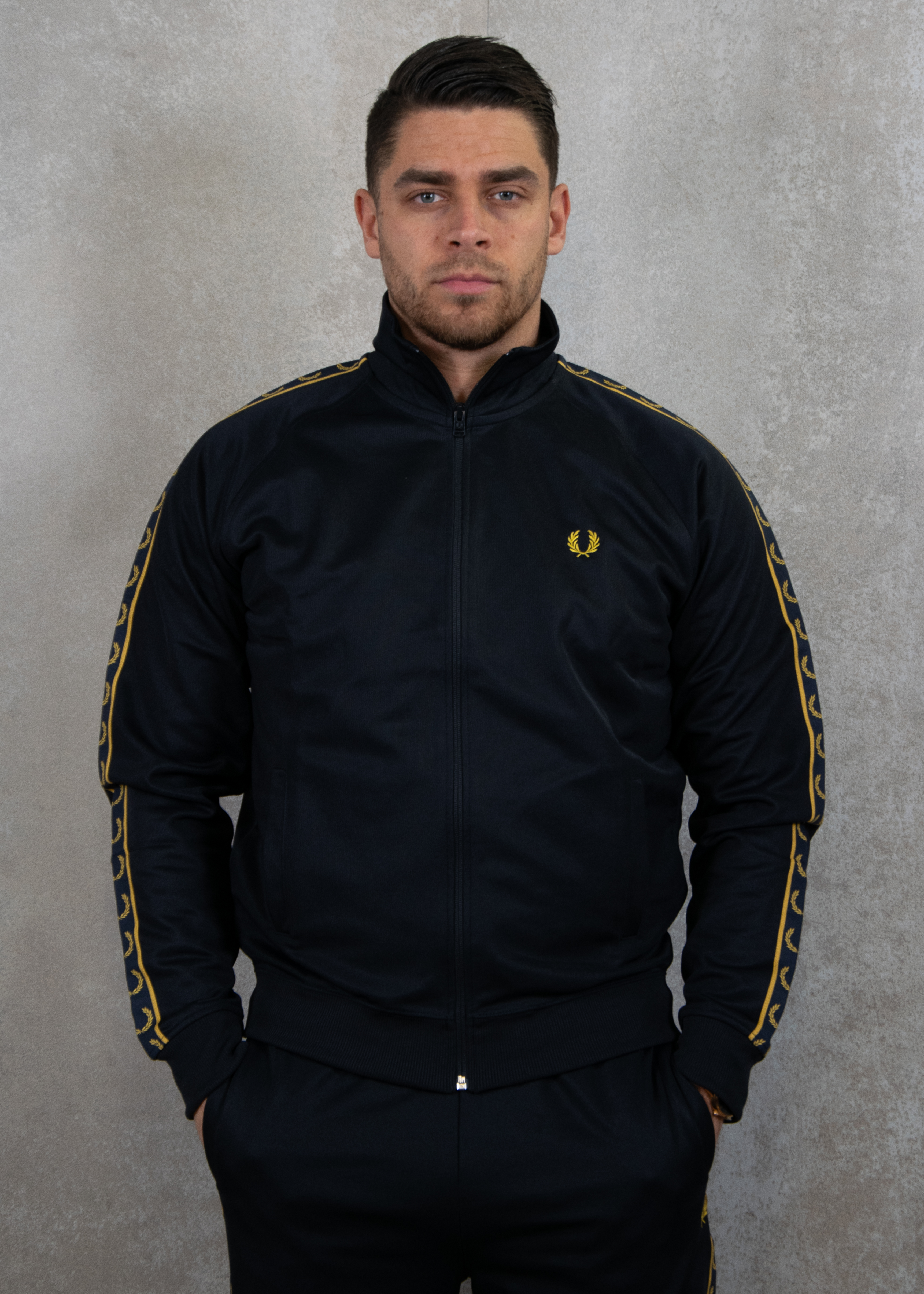 Fred Perry Contrast tape track jacket