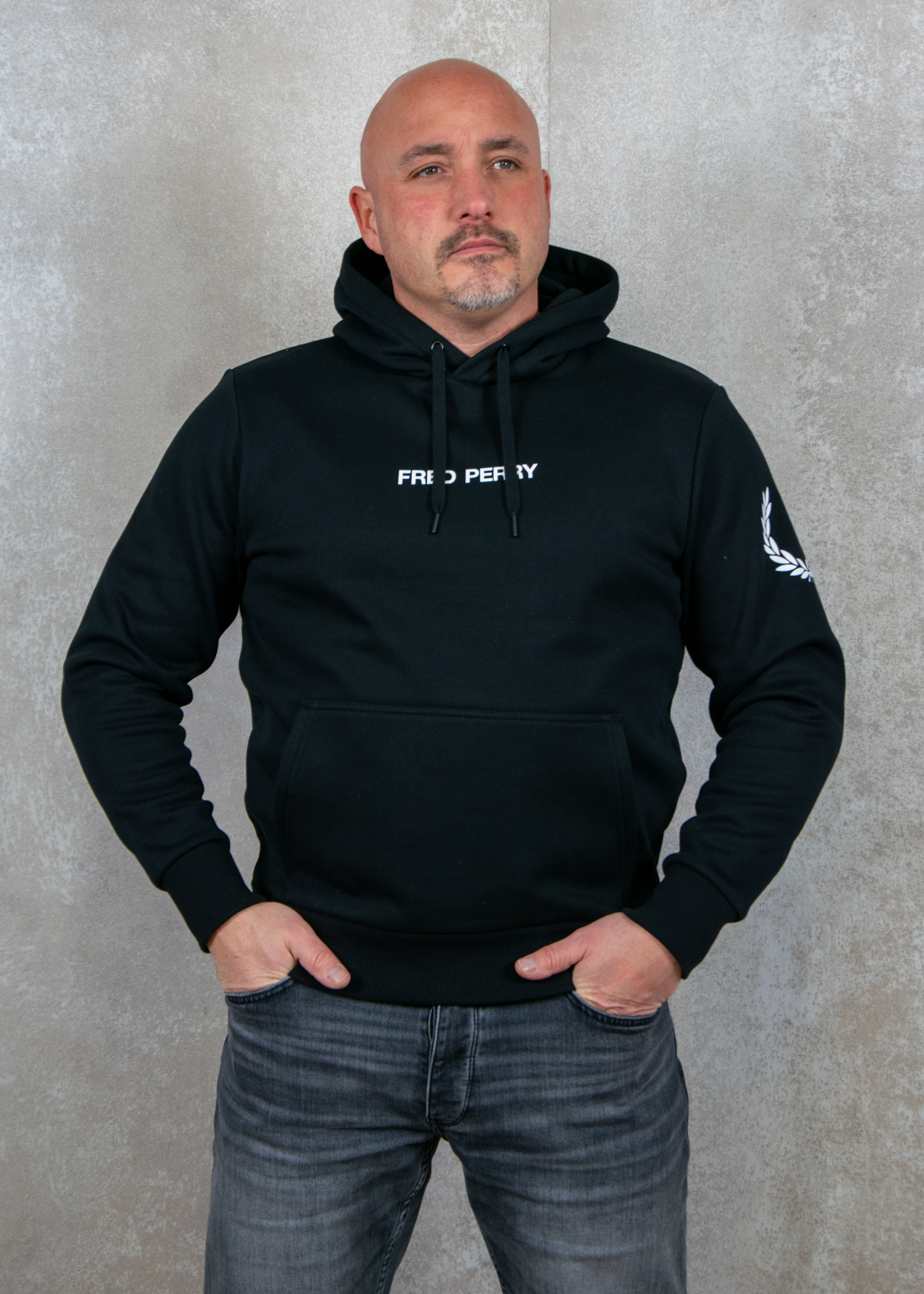 Fred Perry Double branded hooded sweatshirt