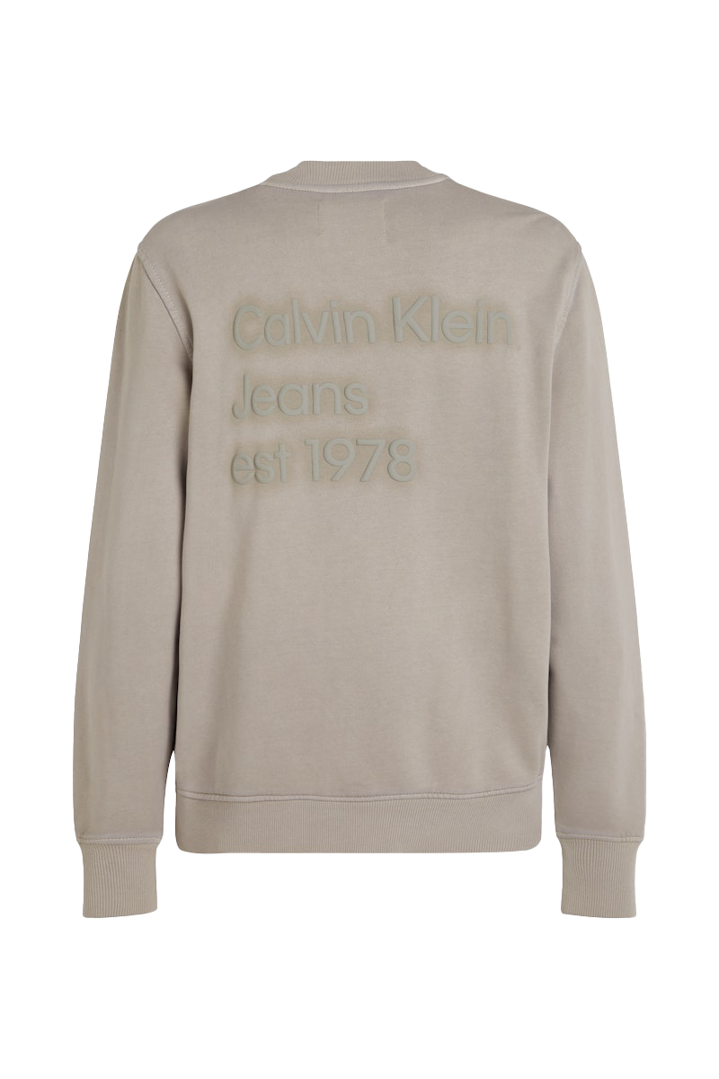 Calvin Klein Washed puff print crew neck