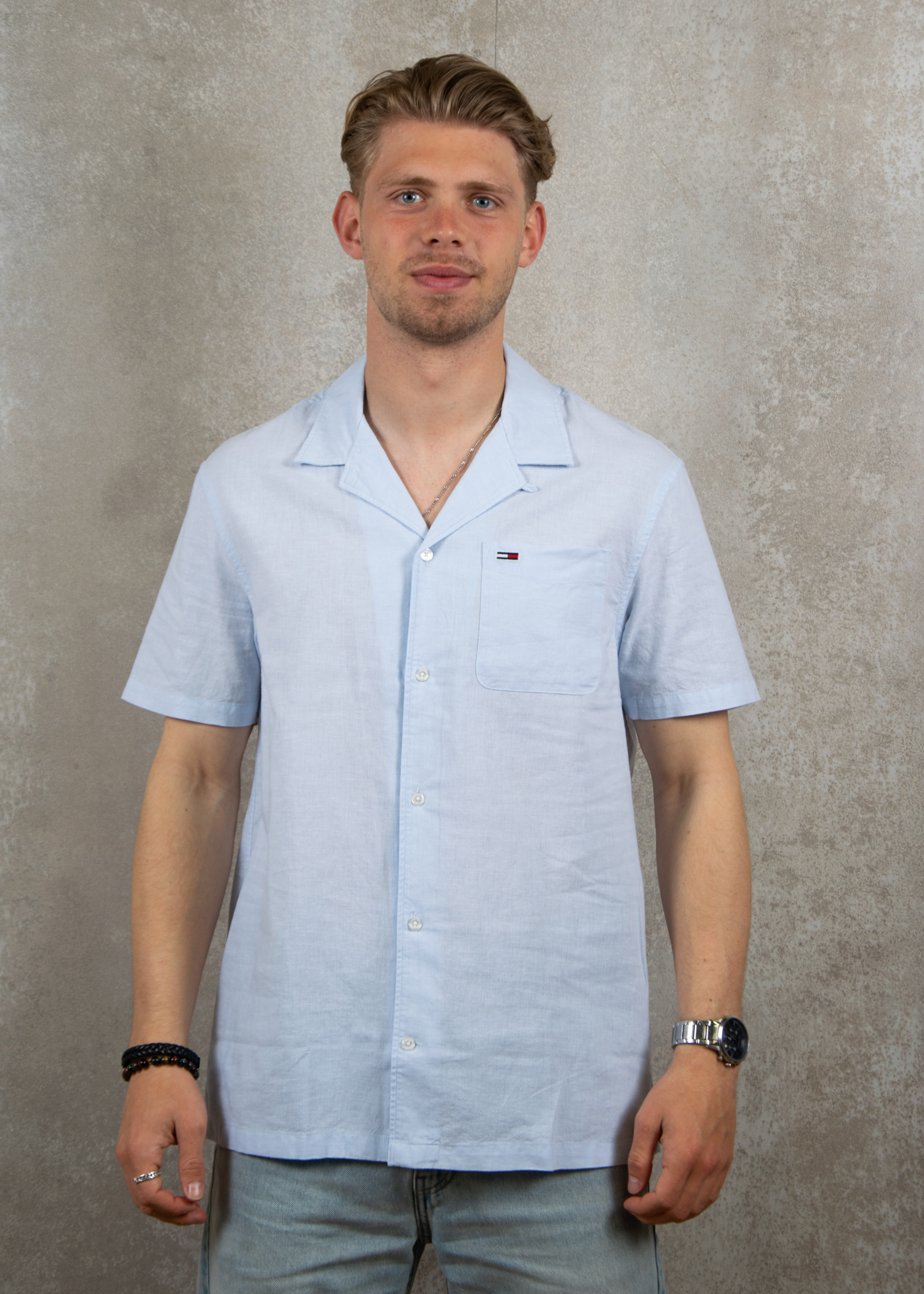 Tommy Hilfiger Linen blend camp ss shirt