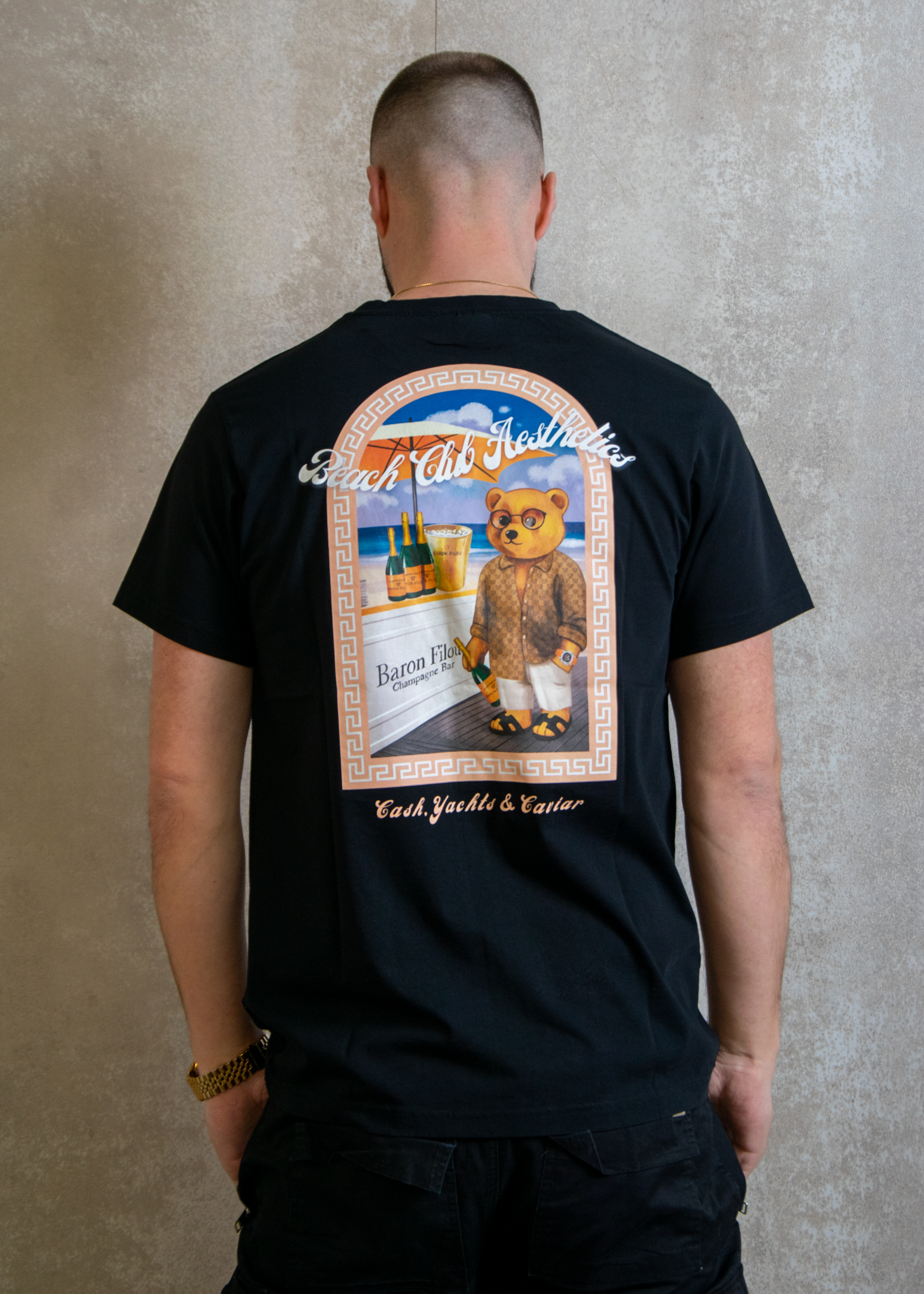 Baron Filou Backprint the champagne yachtie