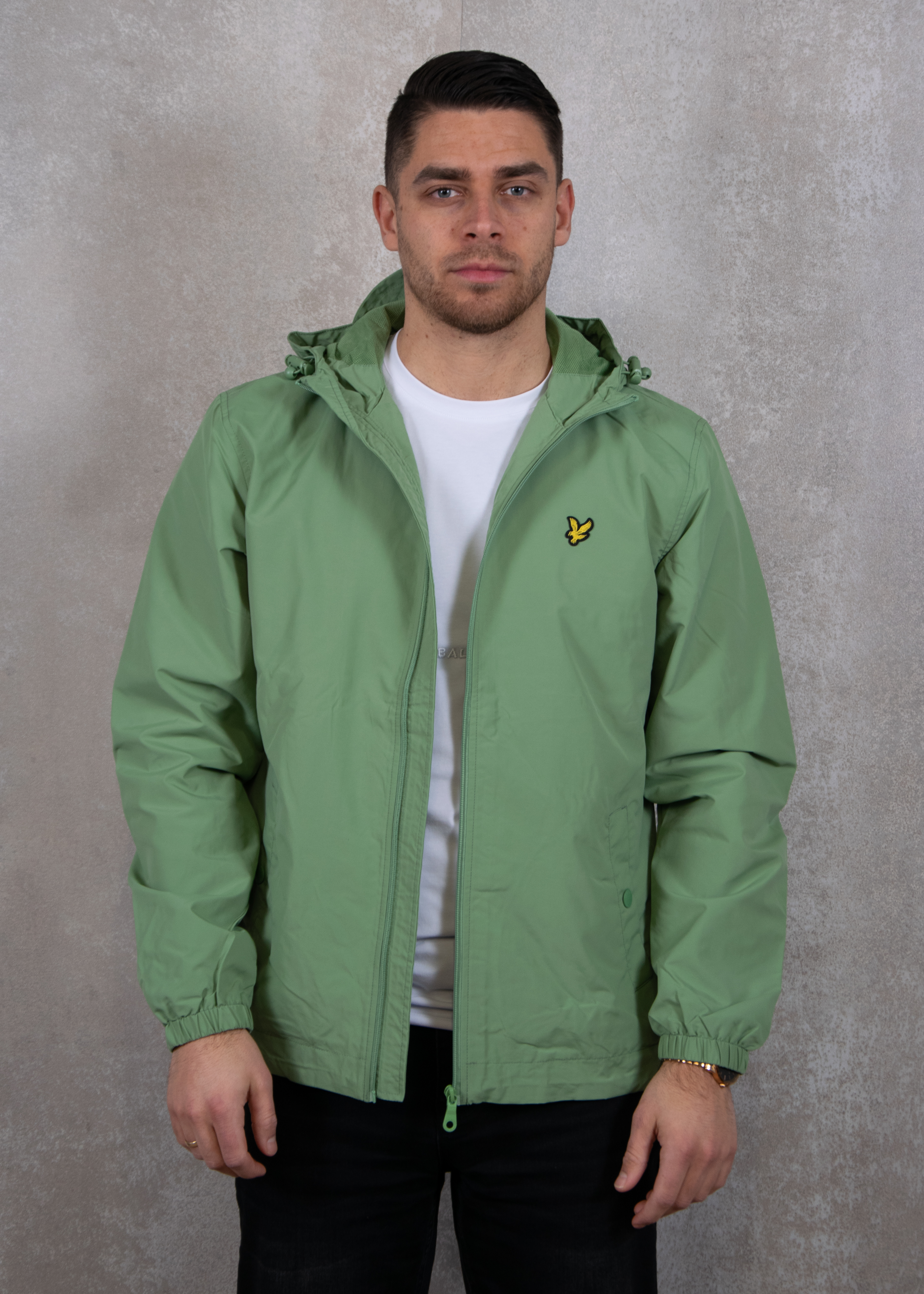 Lyle and Scott Zip through hooded jacket
