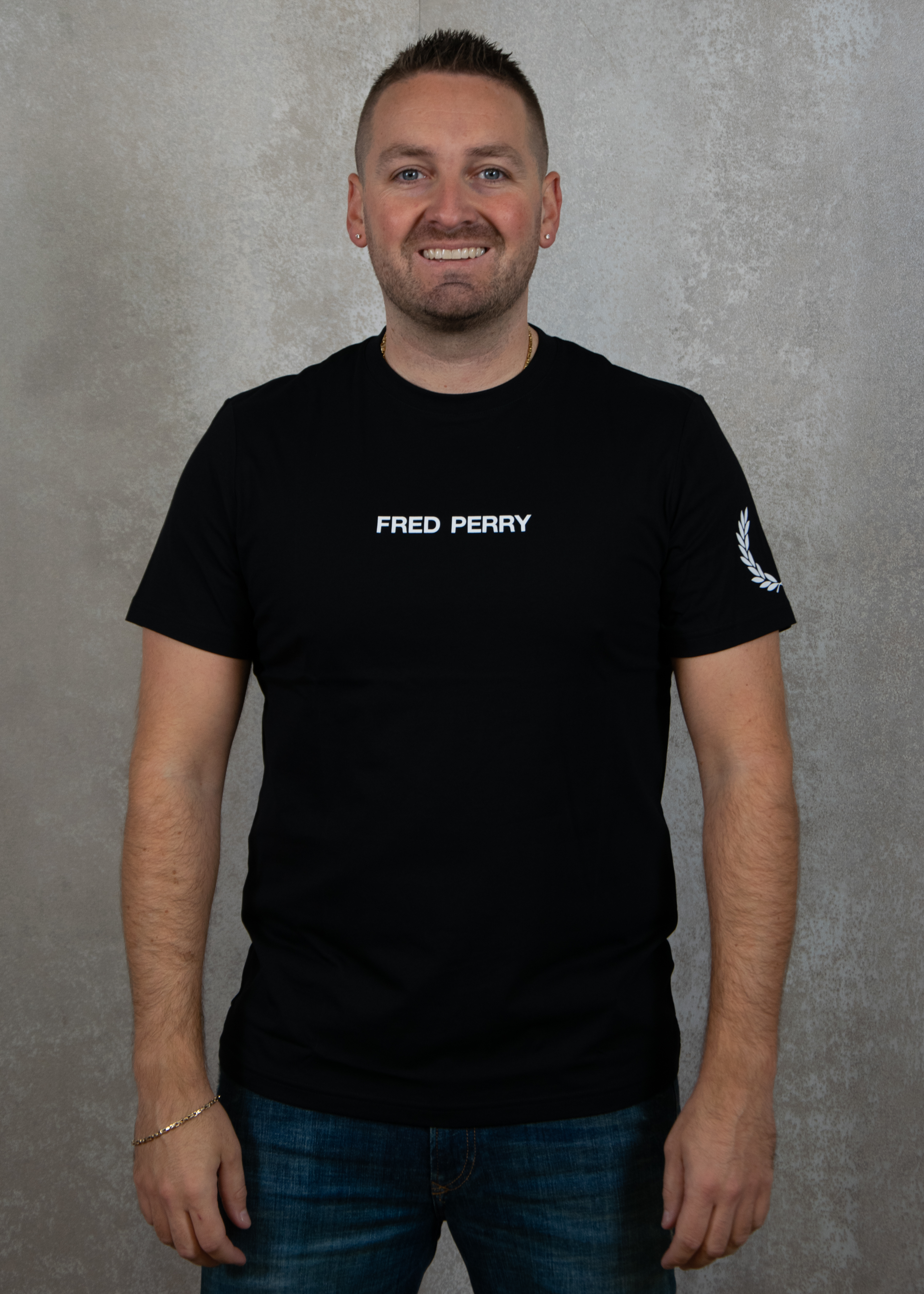 Fred Perry Double branded graphic t-shirt