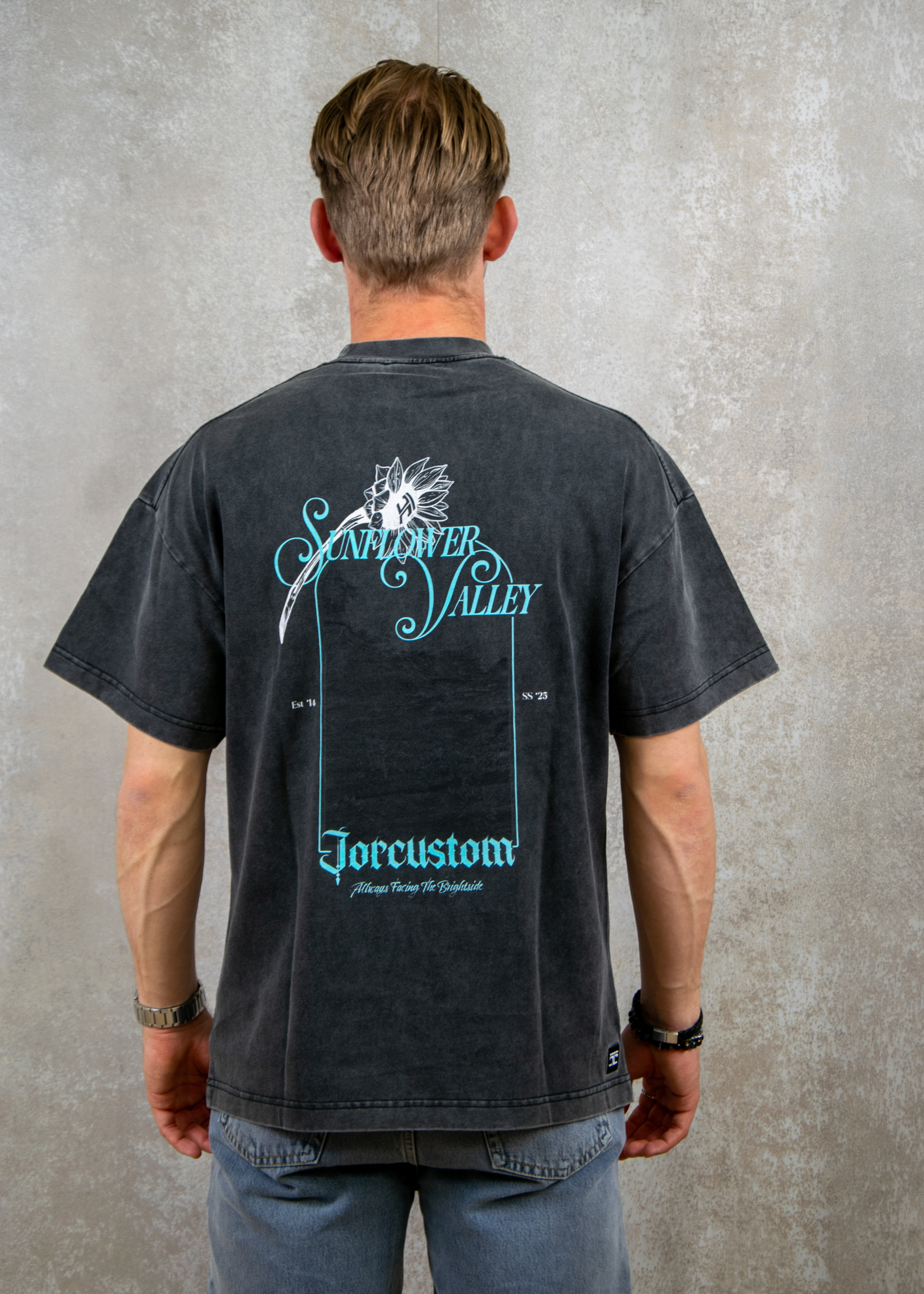 Jorcustom Sunflower valley loose fit t-shirt