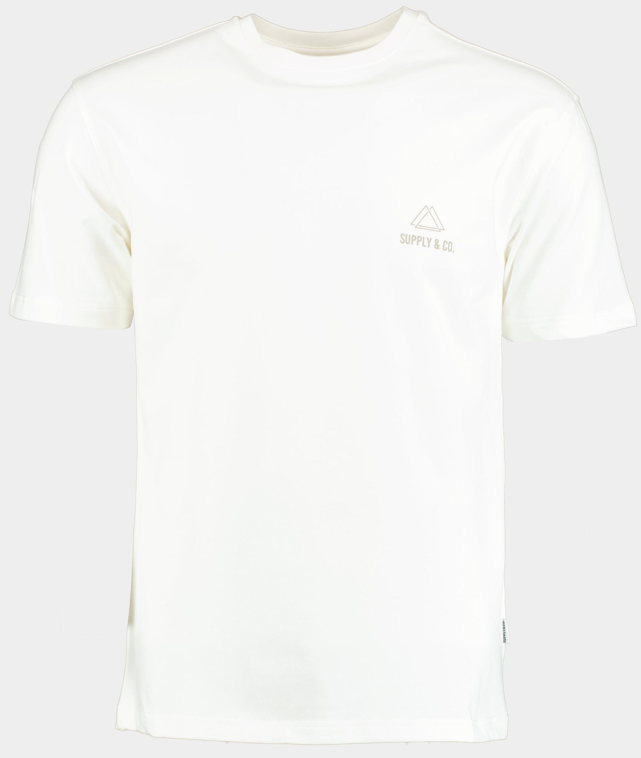 Supply & Co T-shirt korte mouw newton t-shirt backprint 25108ne05/100 white