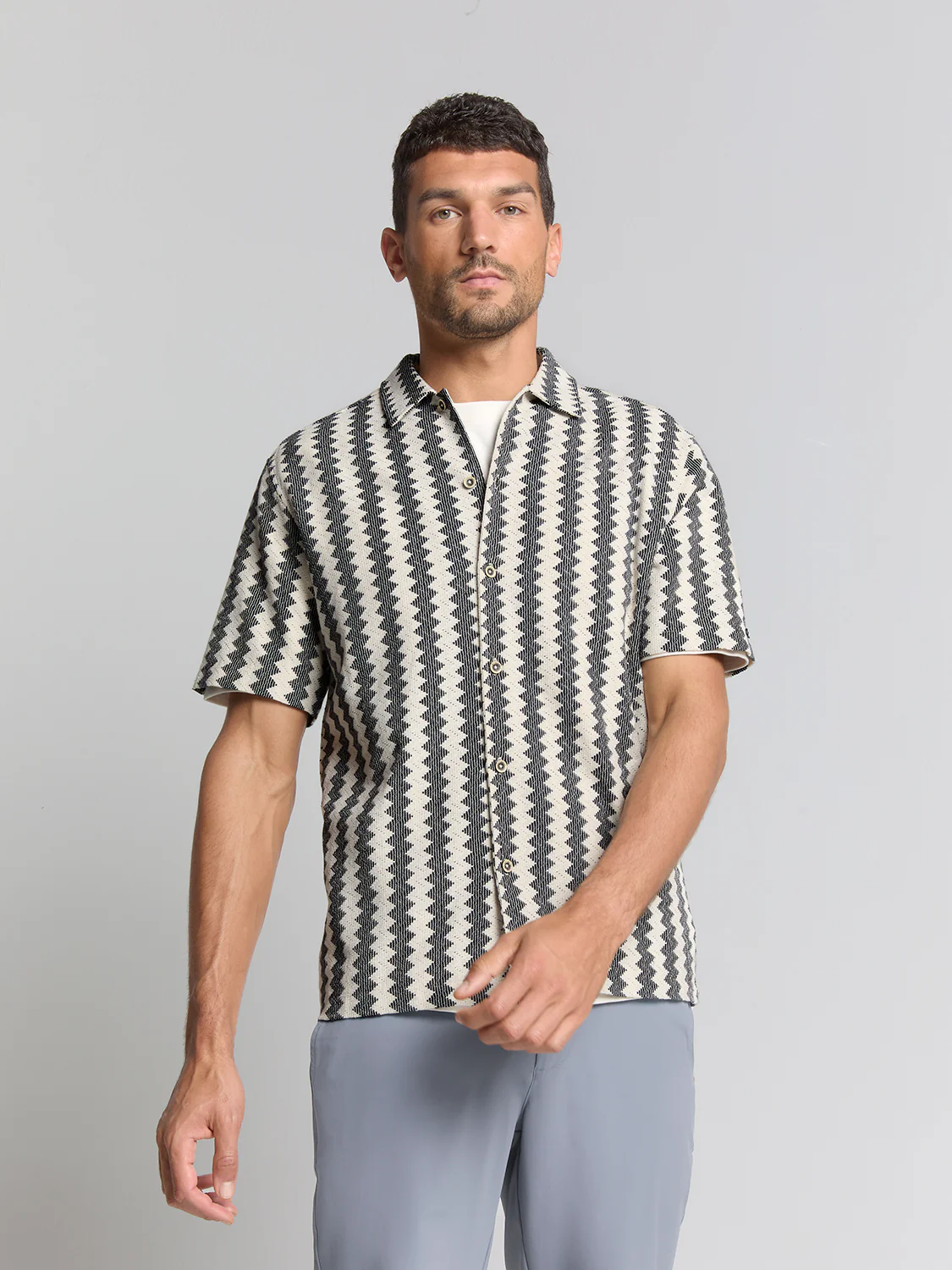 No Excess Heren overhemd 28490488 011 offwhite