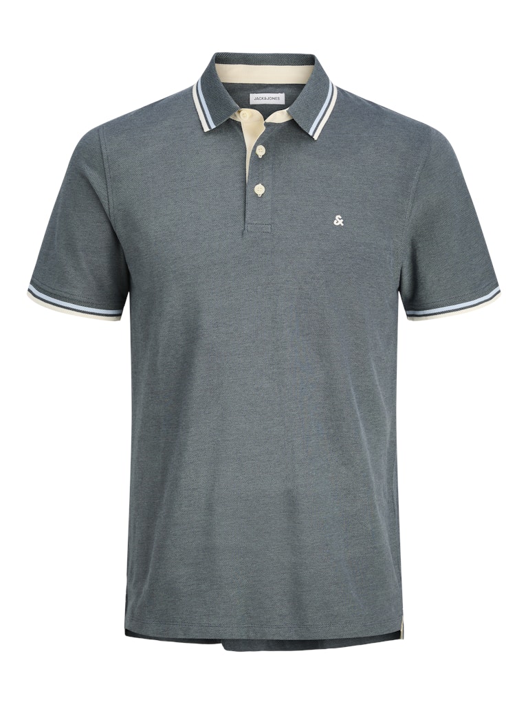 Jack & Jones jjepaulos polo ss noos 12136668 stormy weather