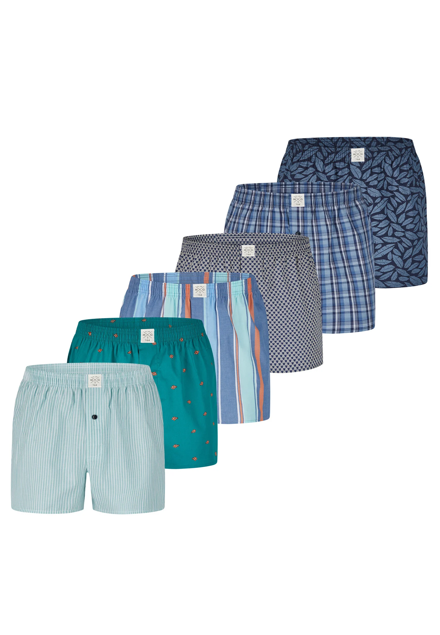 MG-1 Wijde kinder boxershorts jongens 6-pack d505k
