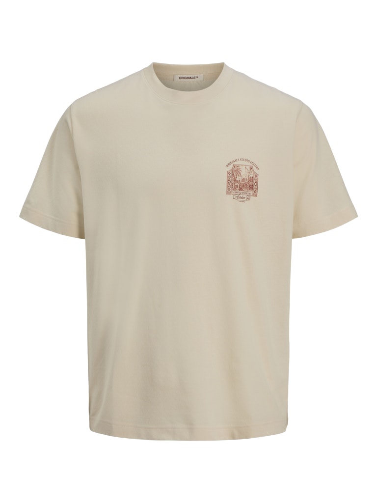 Jack & Jones jorhydra back tee ss crew neck se25 12277569 antique white
