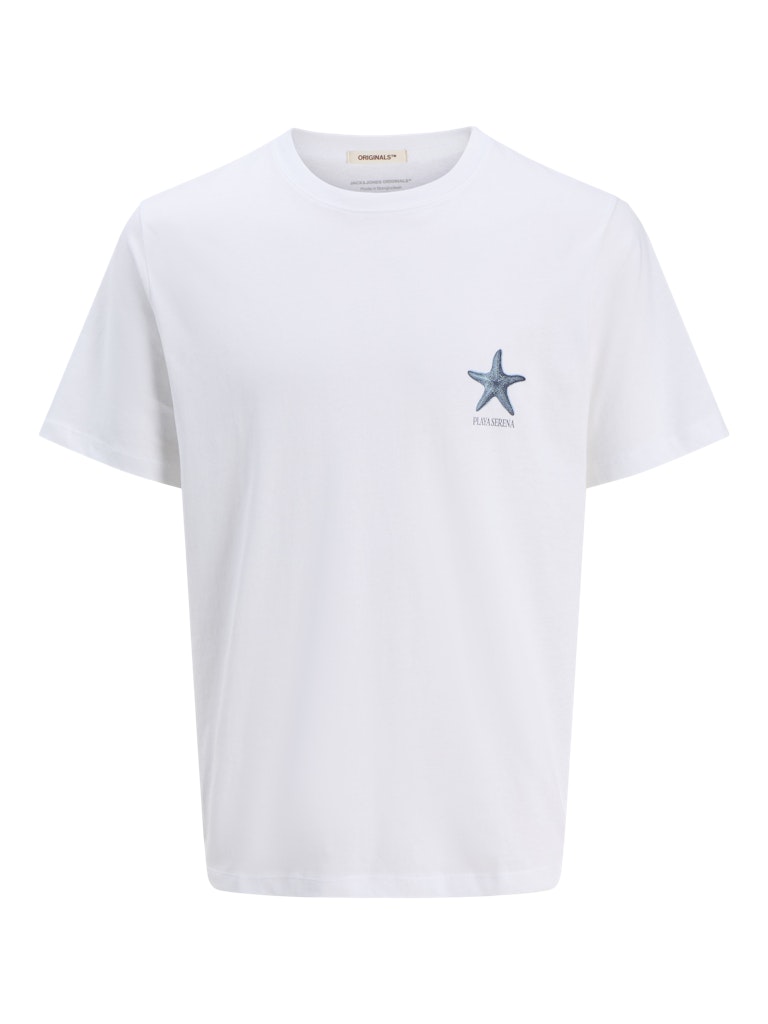 Jack & Jones jorcanggu illu tee ss crew neck 12277228 bright white
