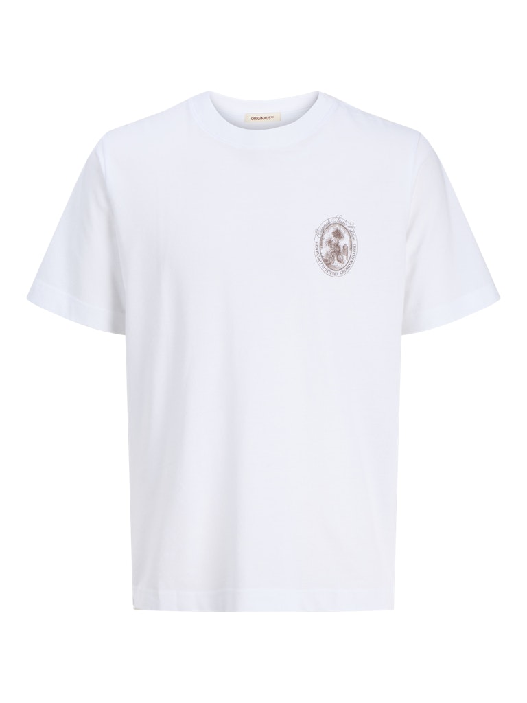 Jack & Jones jorhydra back tee ss crew neck se25 12277569 bright white