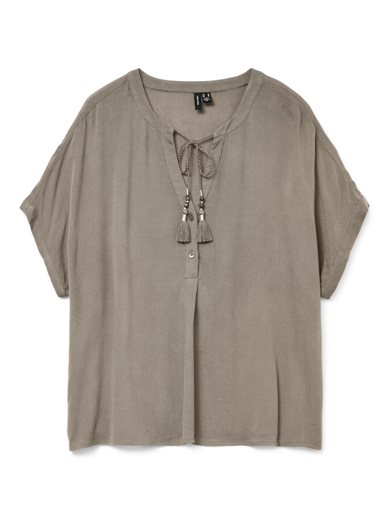 Vero Moda vmbente ss wide top wvn ga 10329387 silver mink