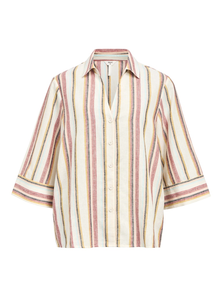 Object objkaren lo 3/4 flared shirt 139 23046853 sandshell