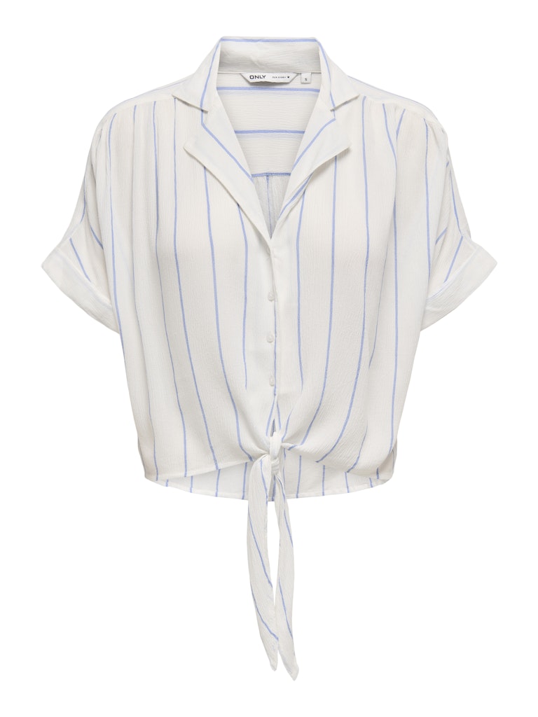 Only onlpaula life s/s tie shirt wvn noo 15281497 wide blue bonnet stripe