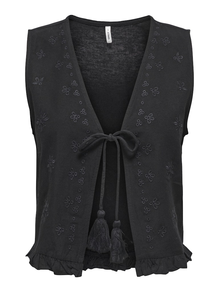 Only onljakiri linen s/l emb vest ptm 15346503 -