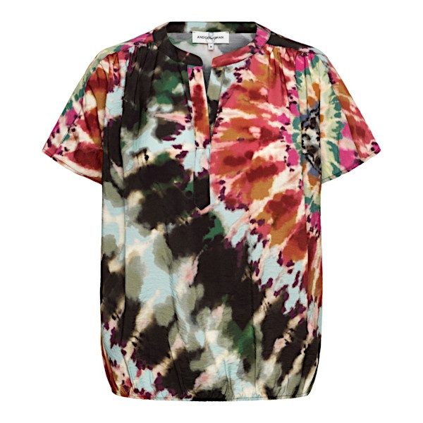 &Co Woman &co women blouse nola tie-dye green multi