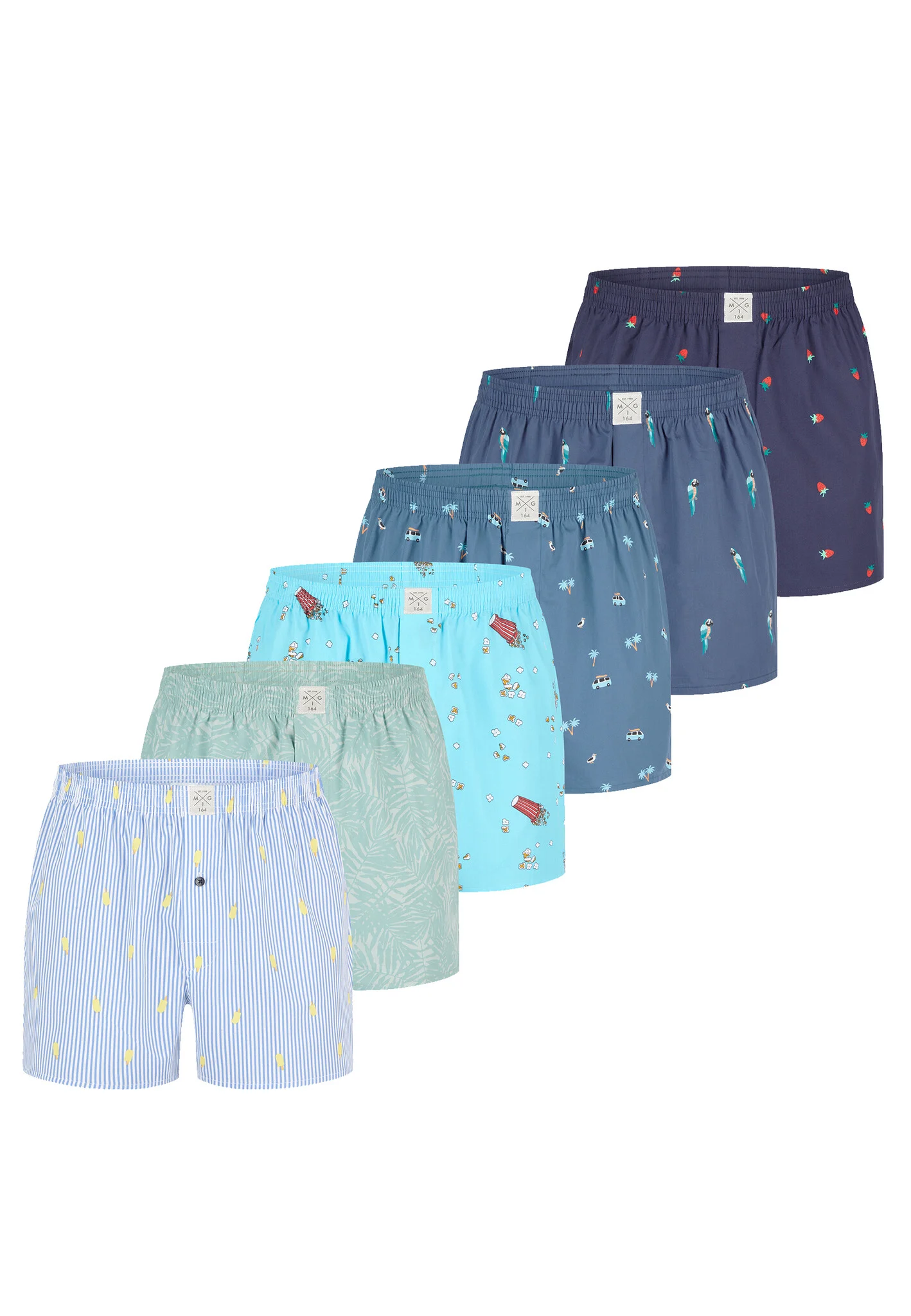 MG-1 Wijde kinder boxershorts jongens 6-pack d525k