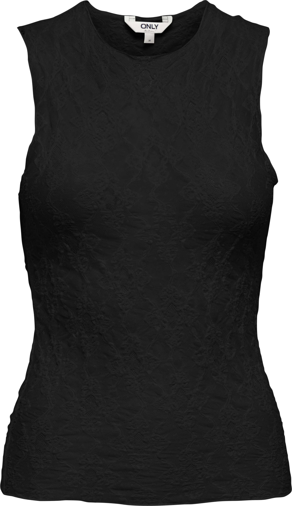 Only Onljoanne s/l o-neck top ox wvn black