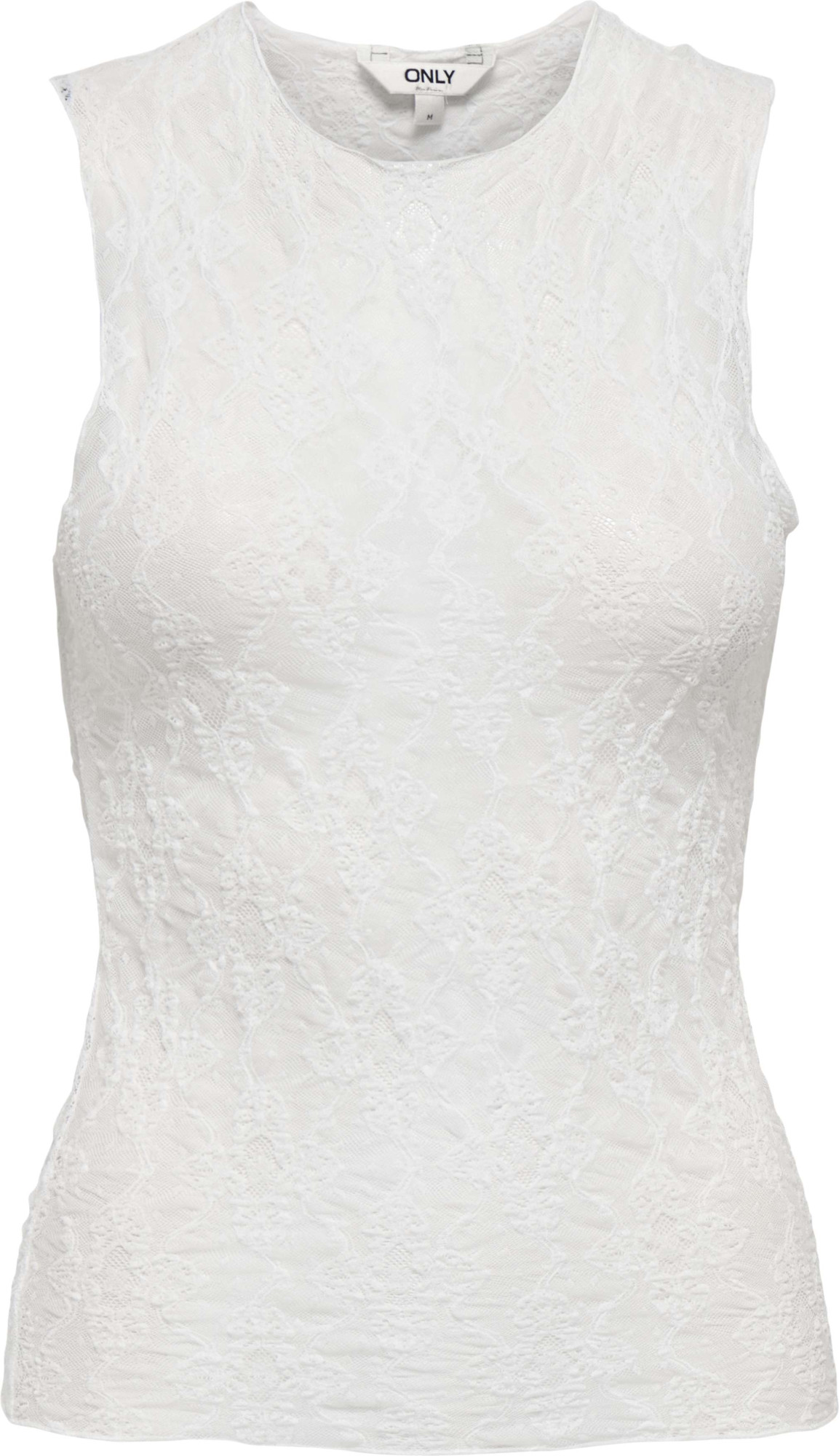 Only Onljoanne s/l o-neck top ox wvn cloud dancer