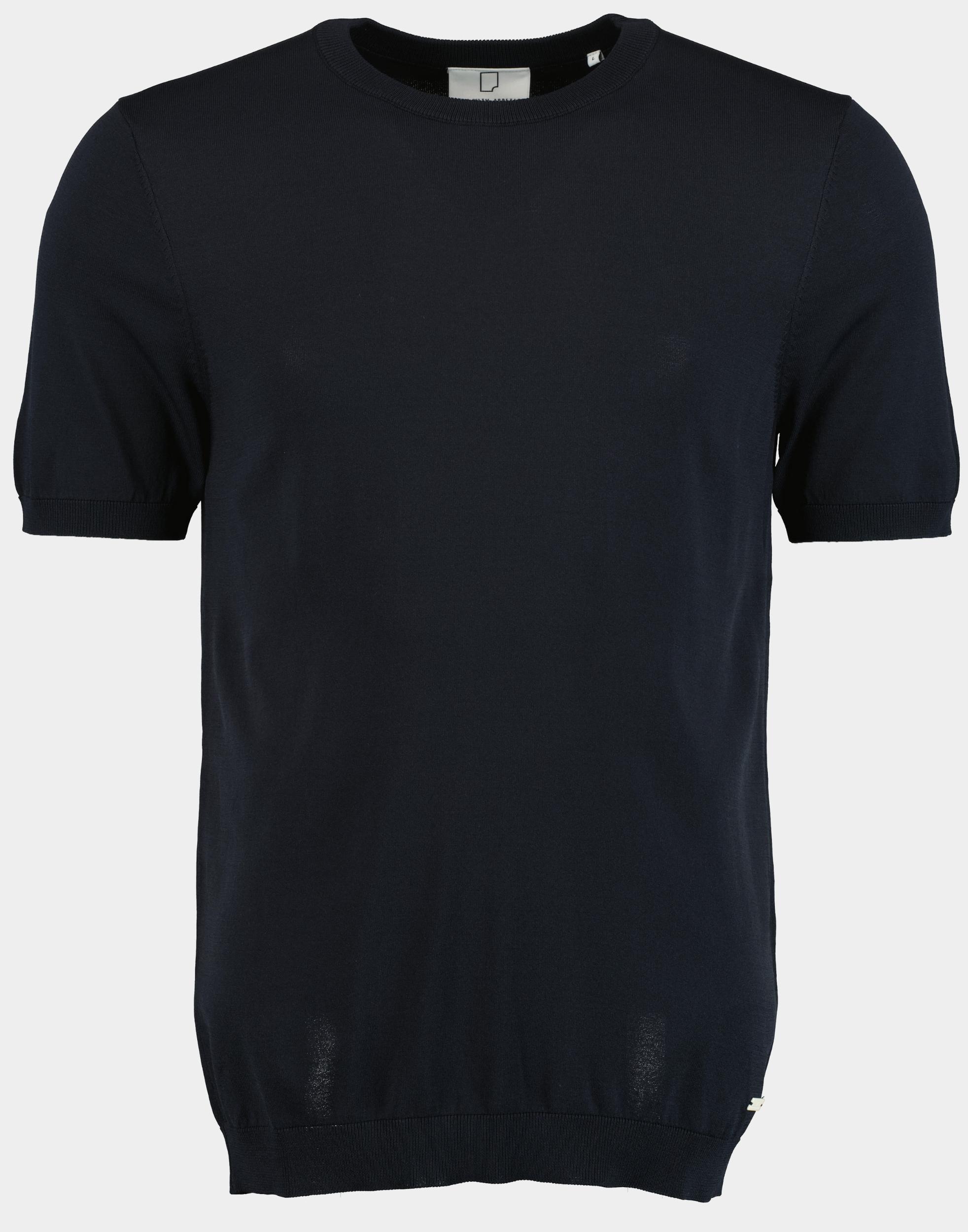 Born with Appetite T-shirt korte mouw wake knitted t-shirt 25108wa35/290 navy