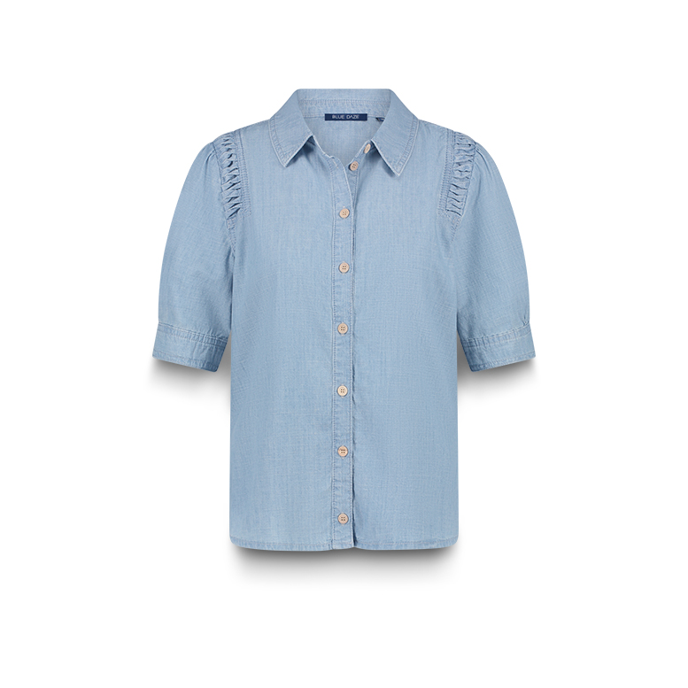 Summum Denim blouse light cotton 2s3274-5159