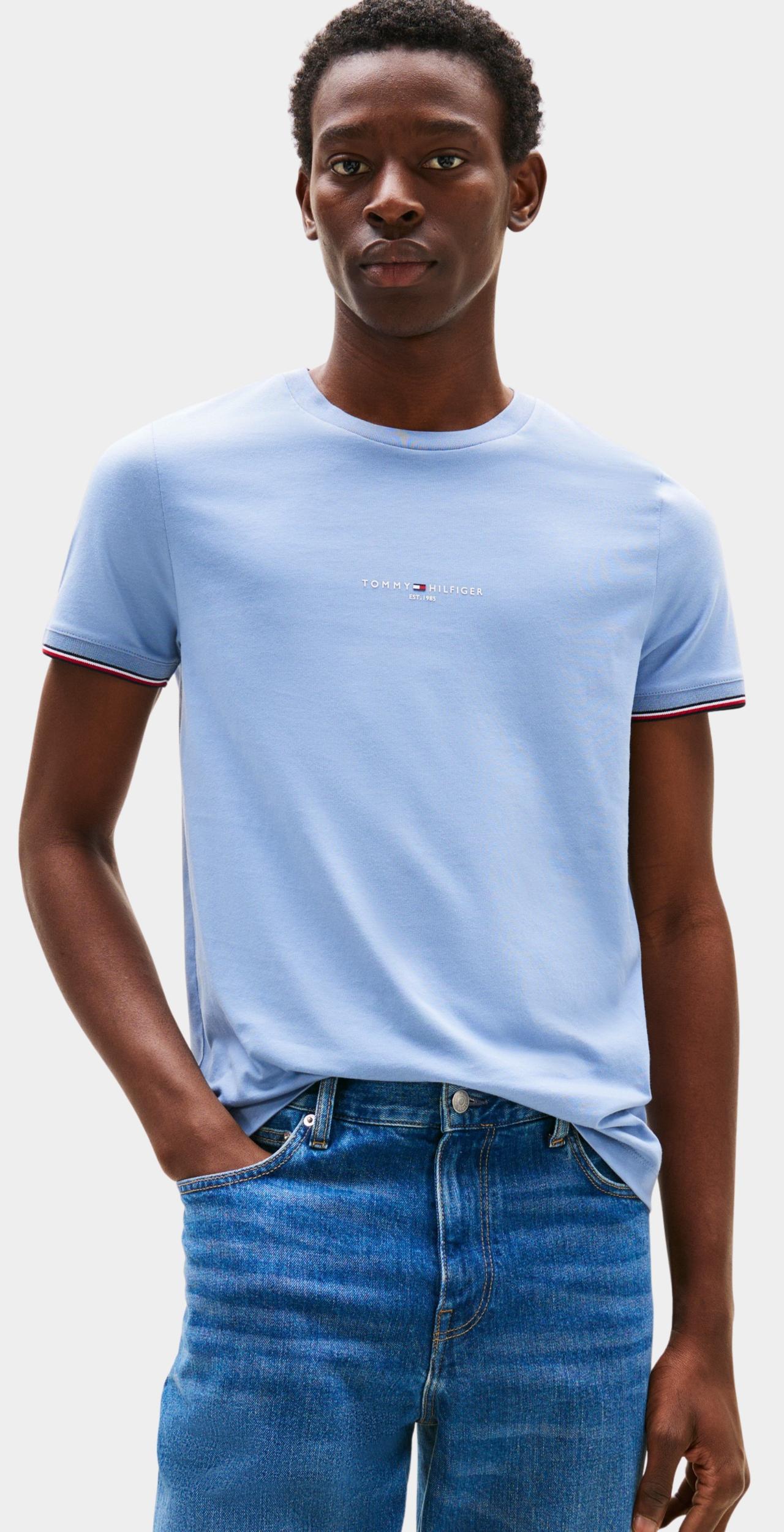 Tommy Hilfiger T-shirt korte mouw tommy logo tipped mw0mw32584/c2b