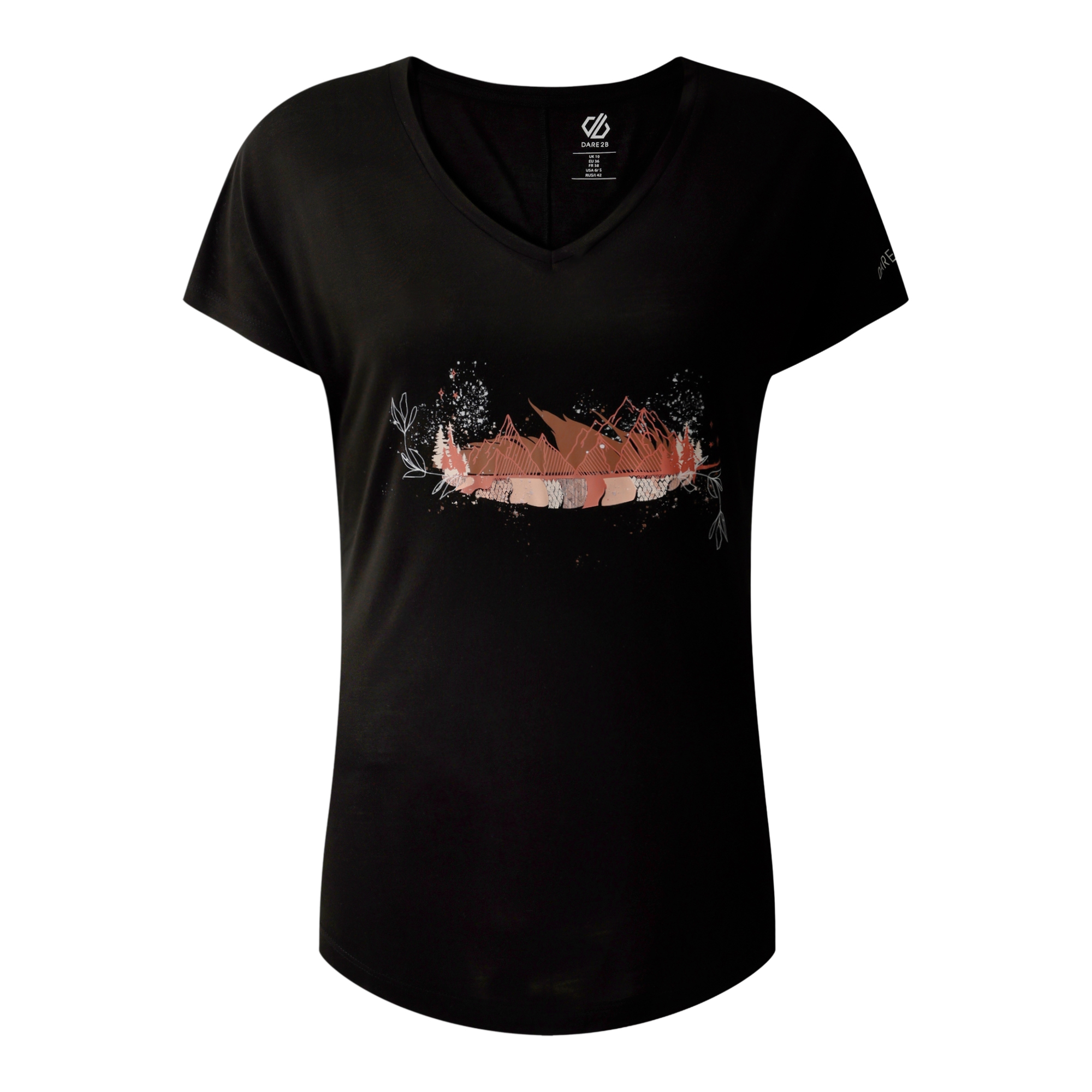Dare2b Dames serene veer bamboe t-shirt