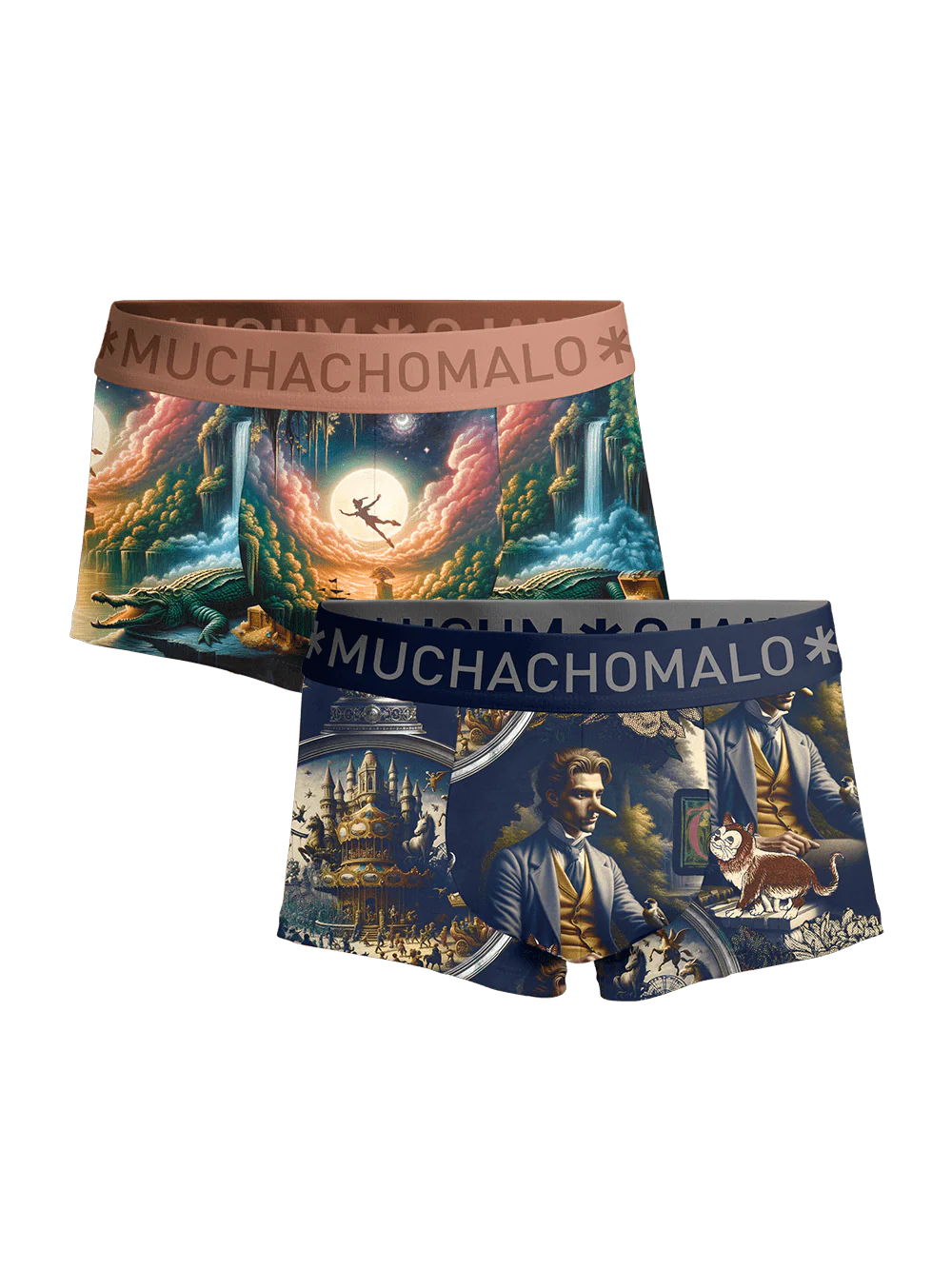 Muchachomalo Heren 2-pack trunks pinocchio peter