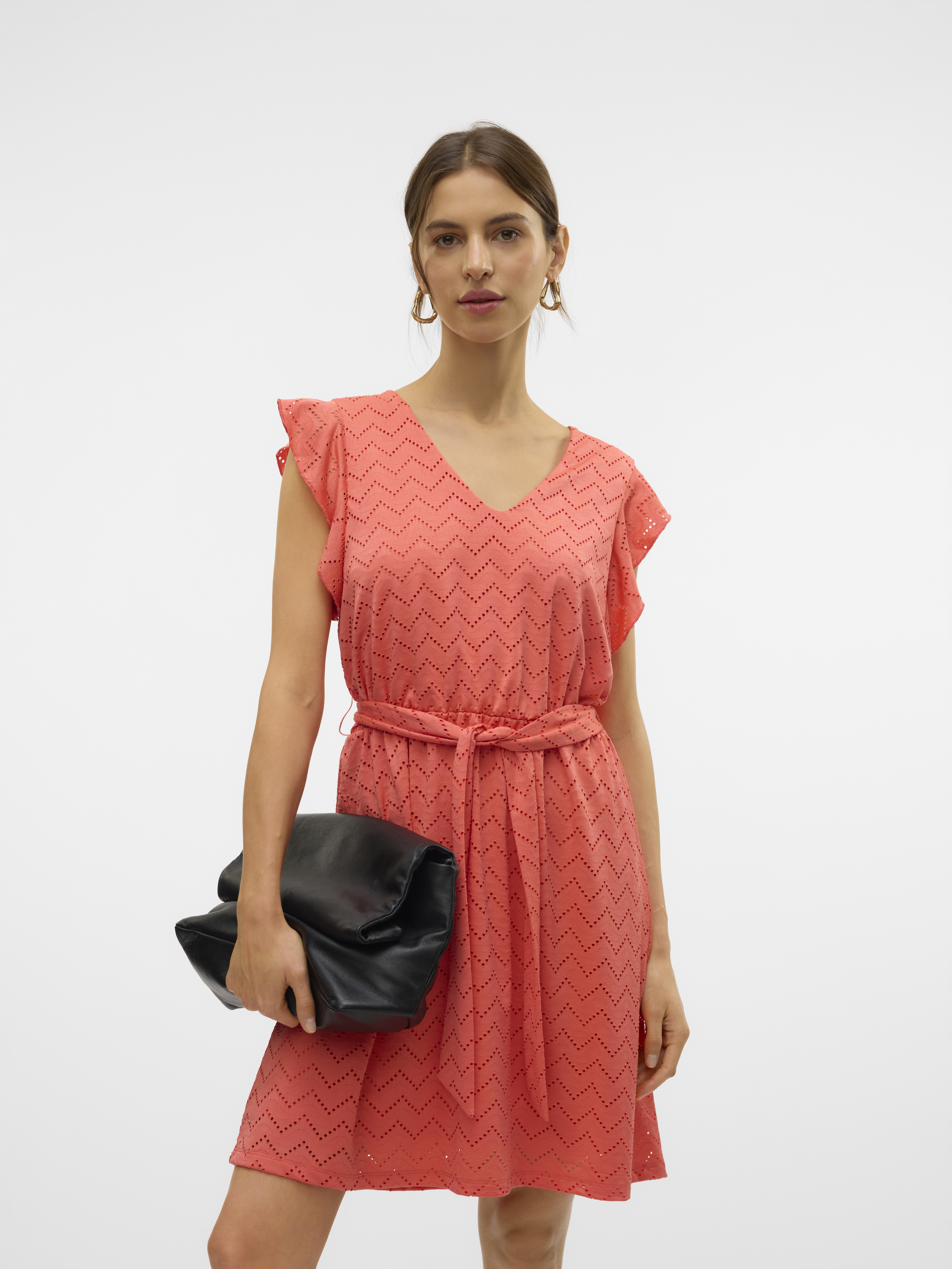 Vero Moda Vmthas sl short v-neck dress jrs ga