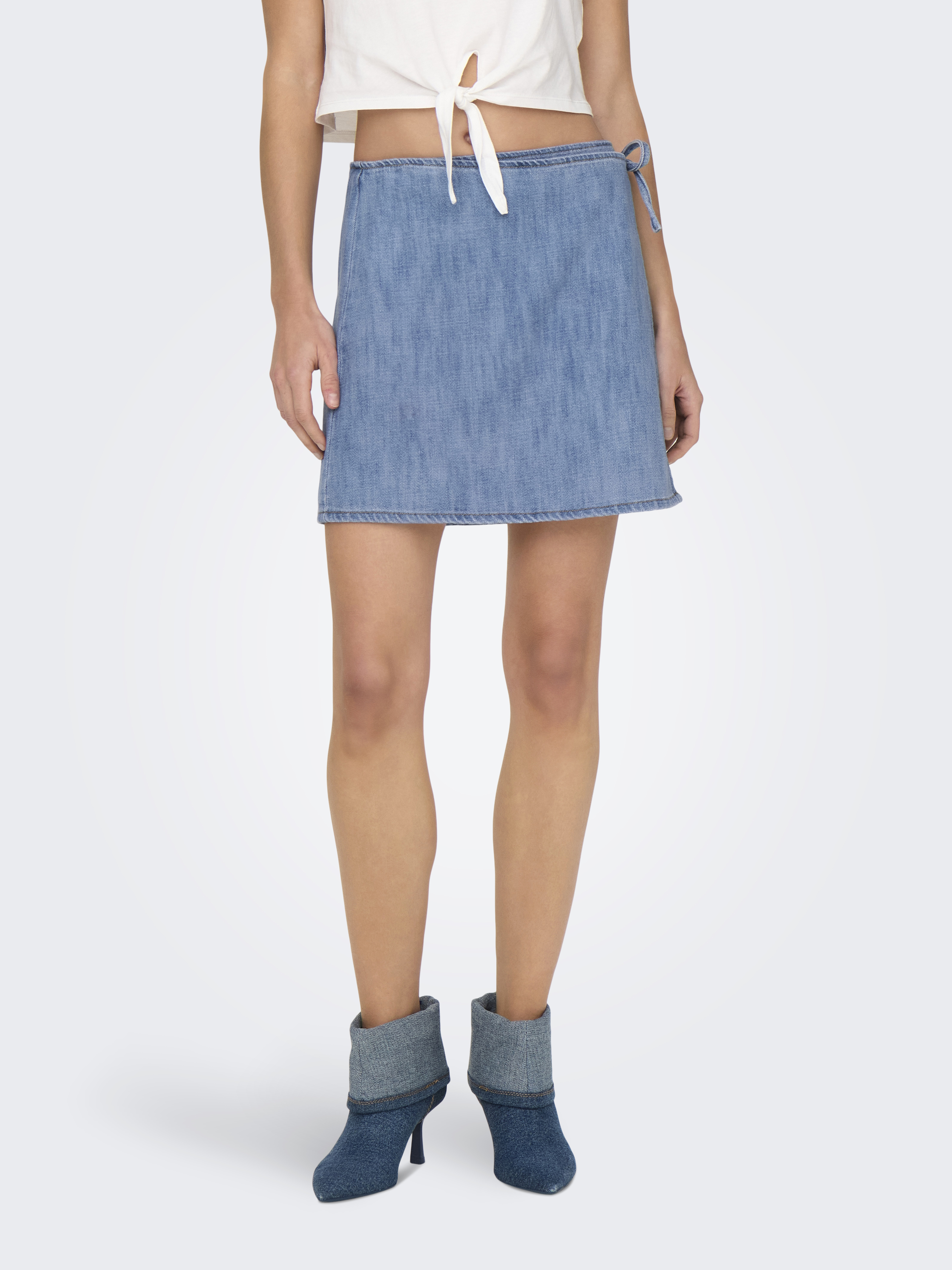 Only Onlnoelle wrap skirt dnm yor