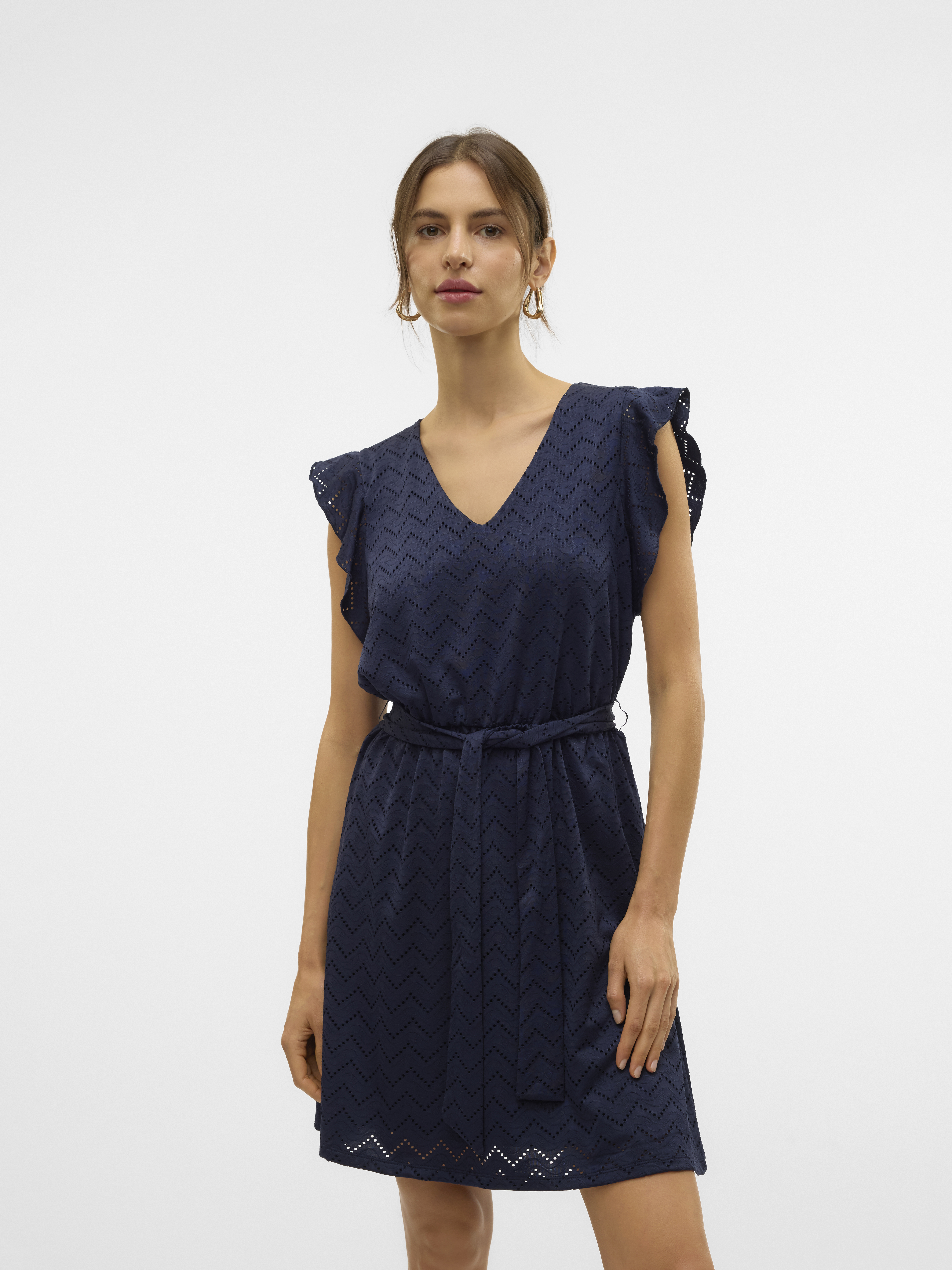 Vero Moda Vmthas sl short v-neck dress jrs ga