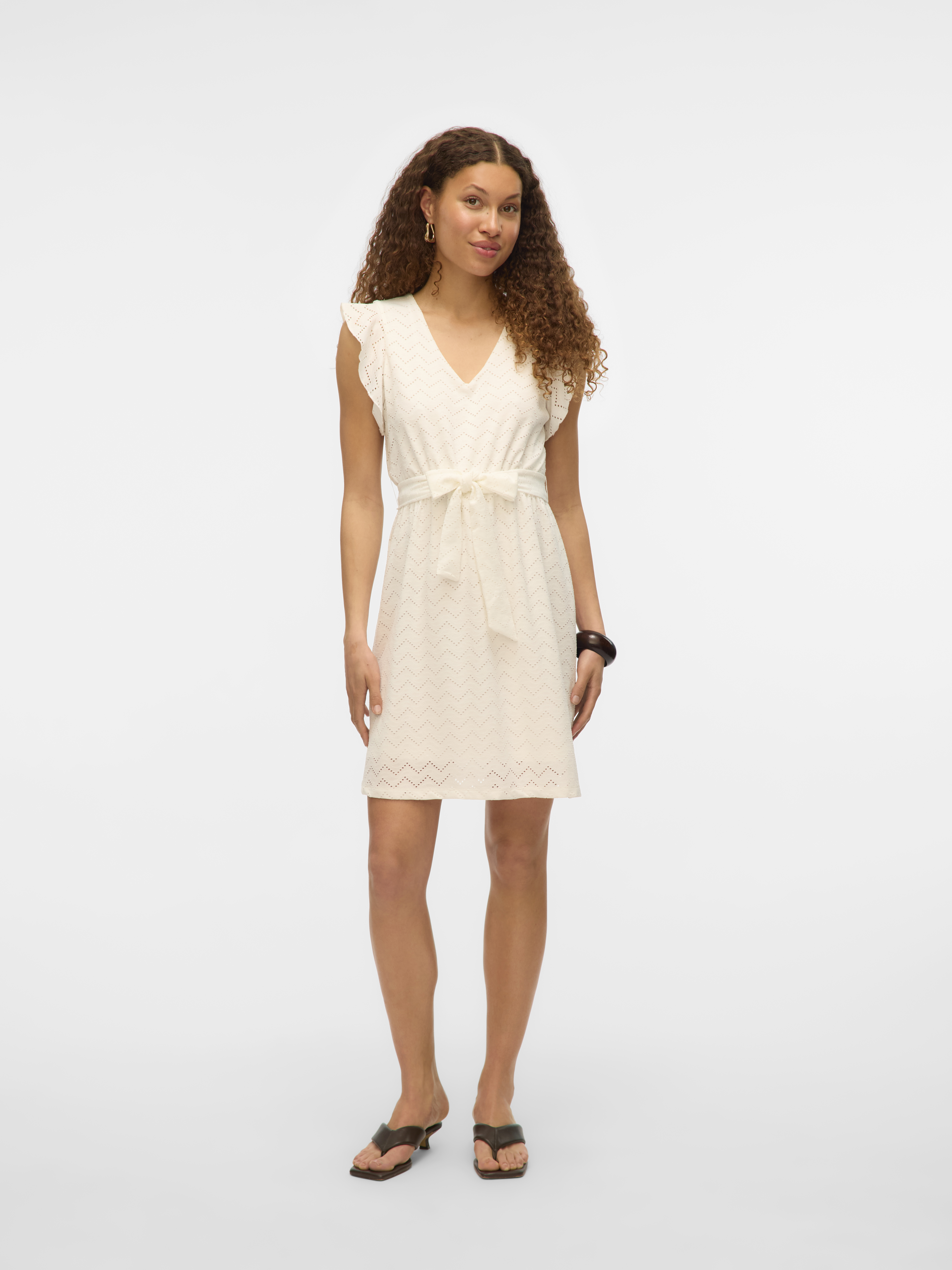 Vero Moda Vmthas sl short v-neck dress jrs ga