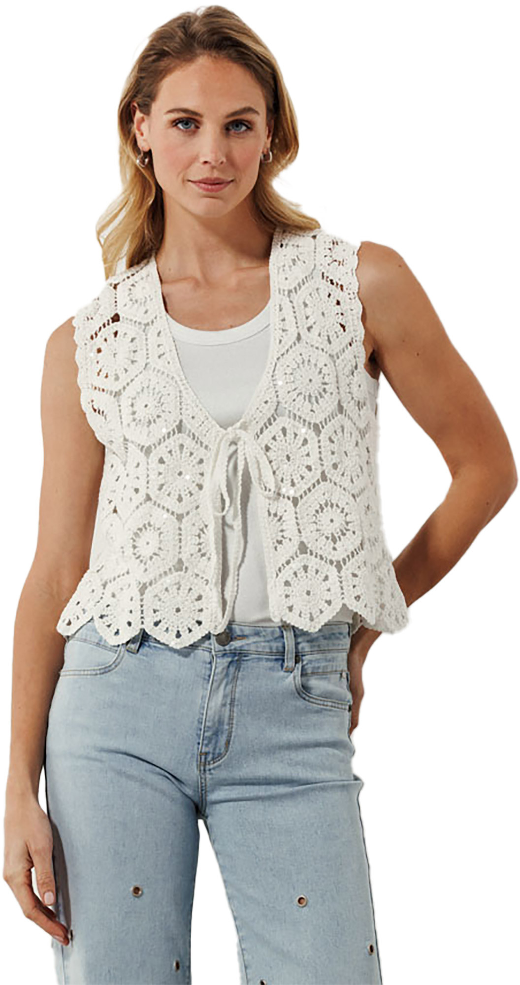 Tramontana Cardigan off white